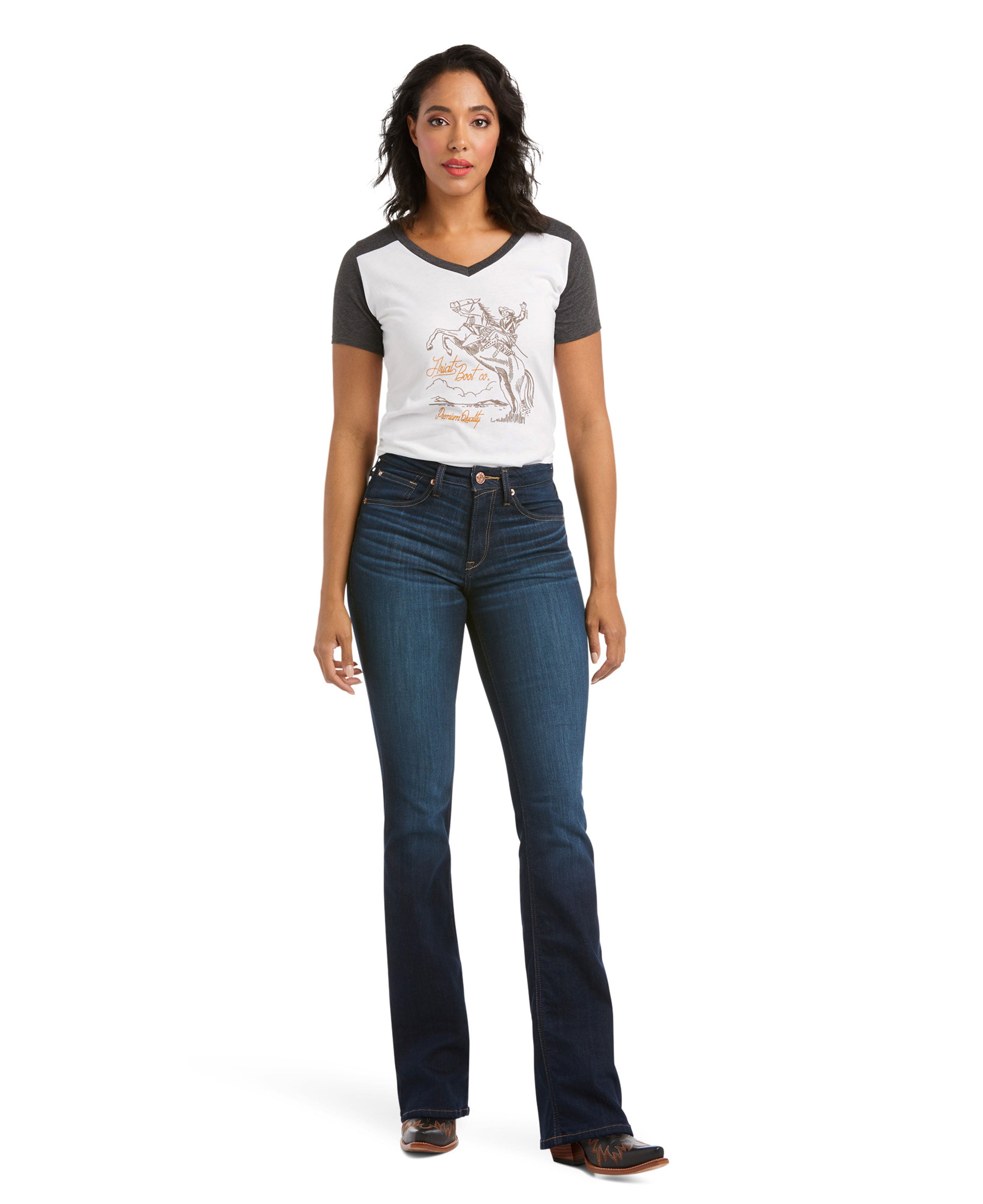 Ballary High Rise Boot Cut Jeans - Pennsylvania