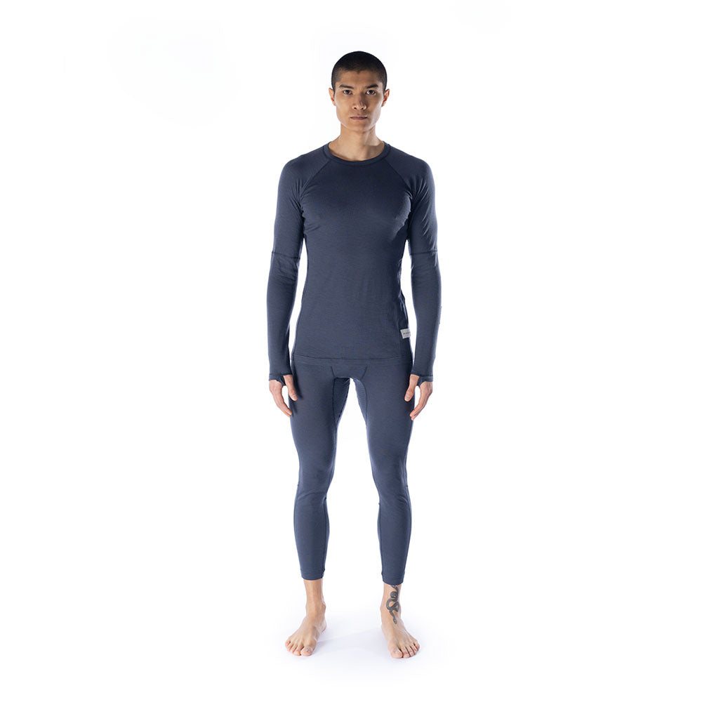 Boulder 125 Crew Top - Dusk Blue/Black