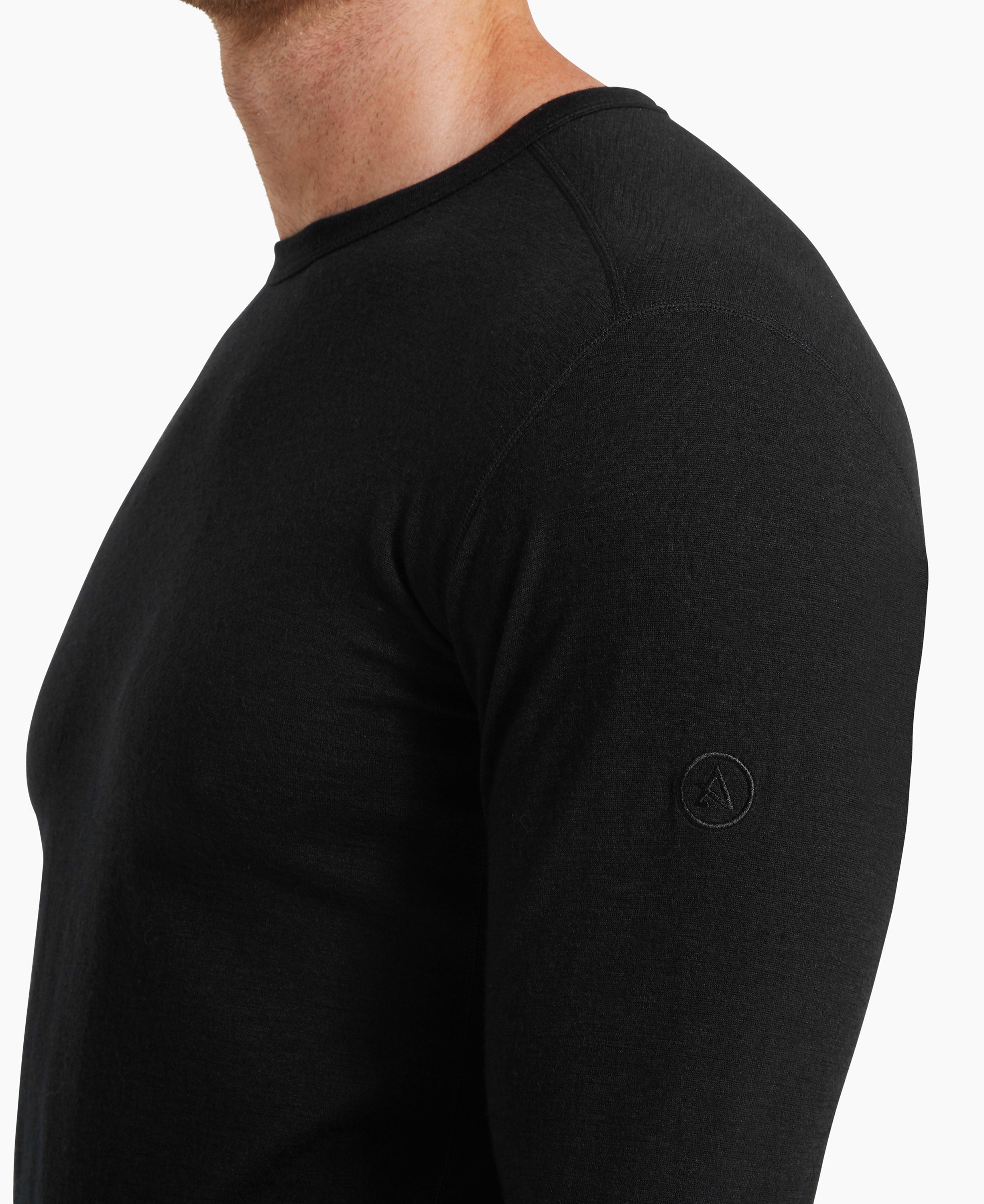 Redstone Long Sleeve Crew Baselayer Mens - Black
