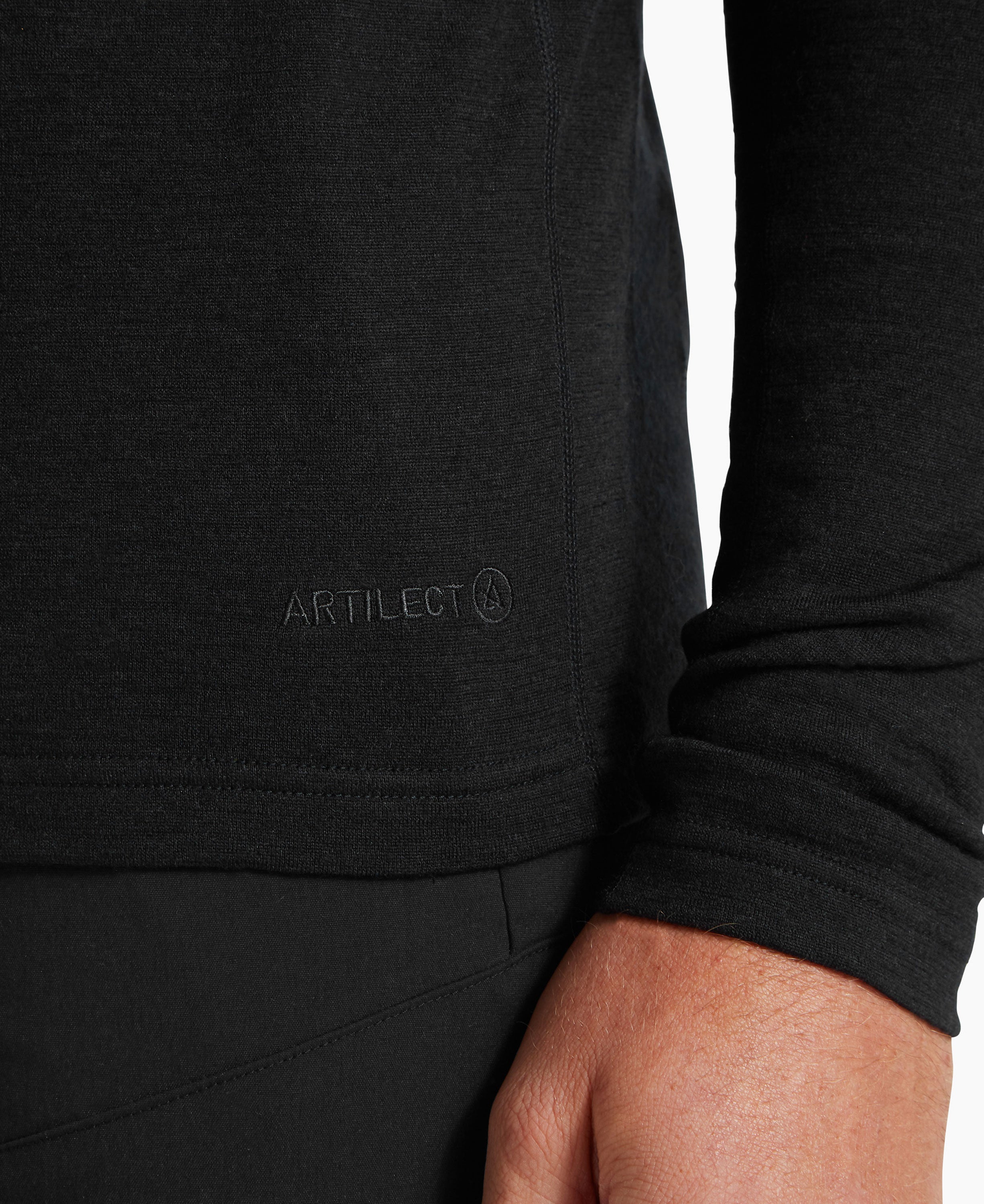 Redstone Long Sleeve Crew Baselayer Mens - Black