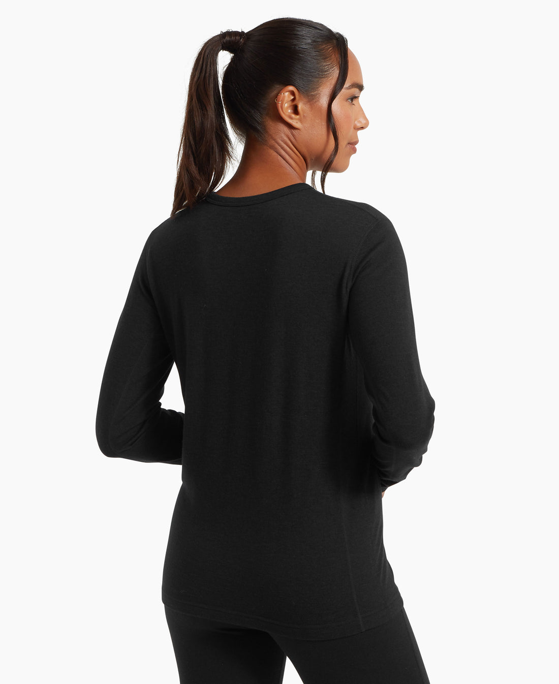 Redstone Long Sleeve Crew Baselayer Womens - Black