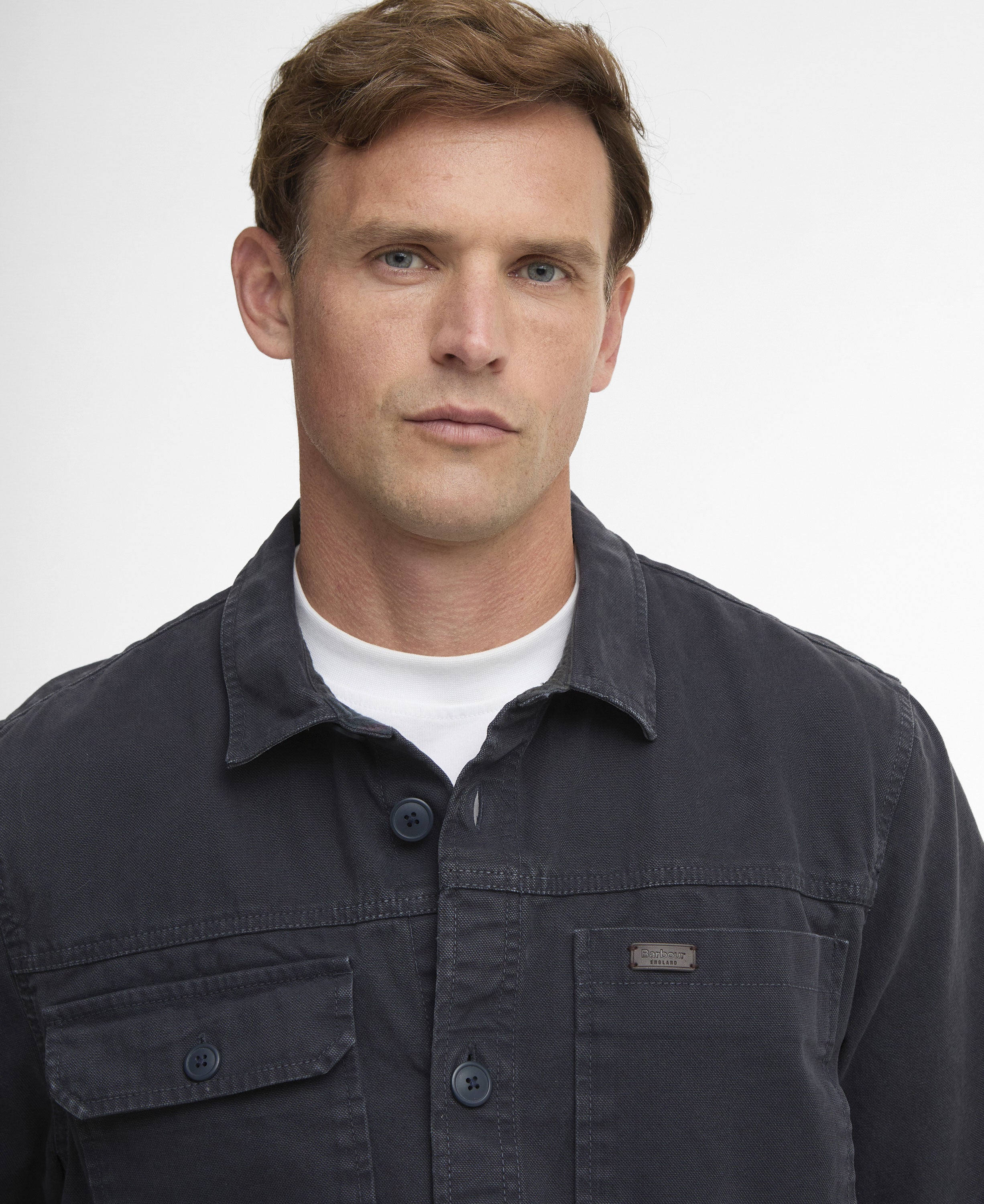 Lingfield Canvas Overshirt - Navy