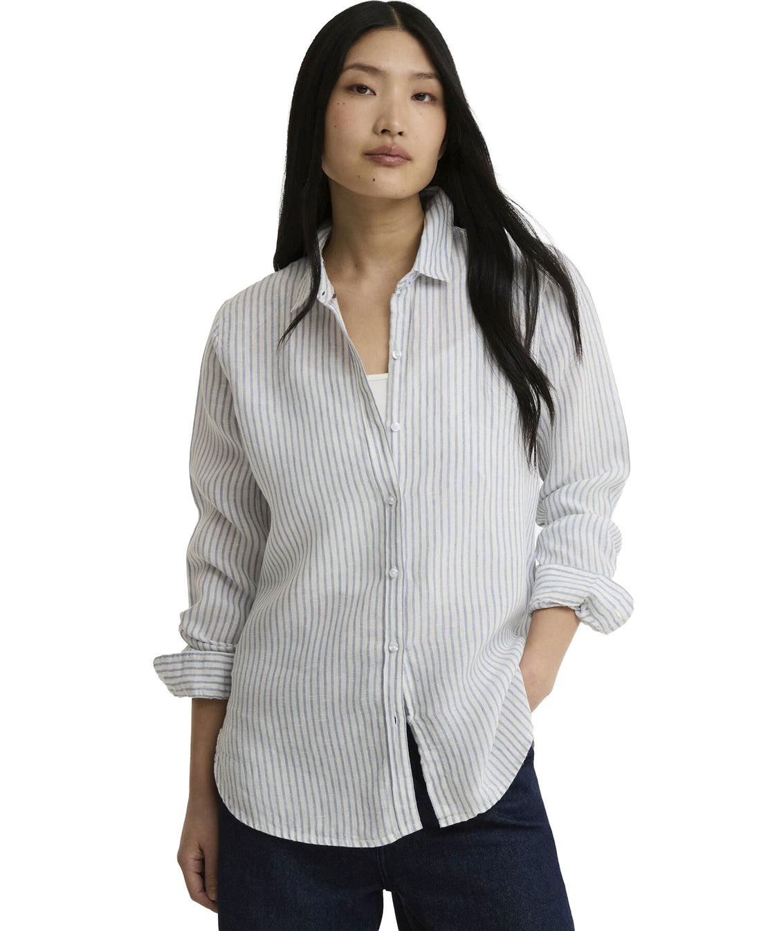 Marine Shirt - Chambray Stripe