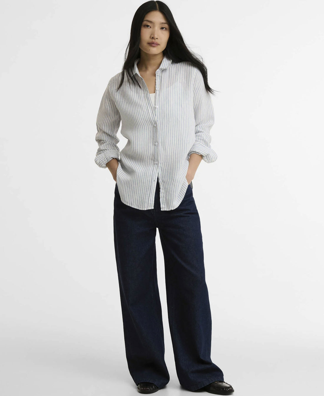 Marine Shirt - Chambray Stripe