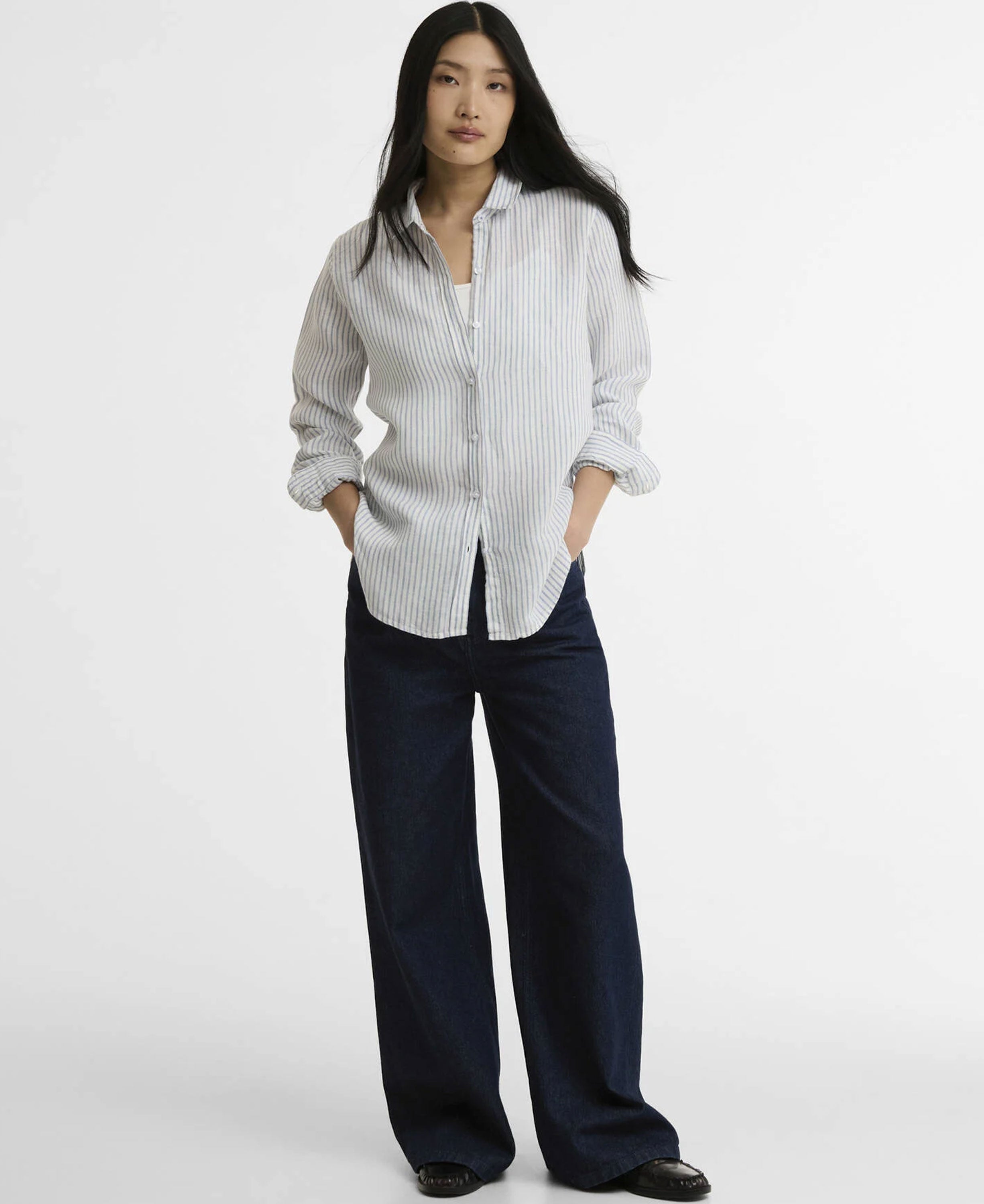 Marine Shirt - Chambray Stripe