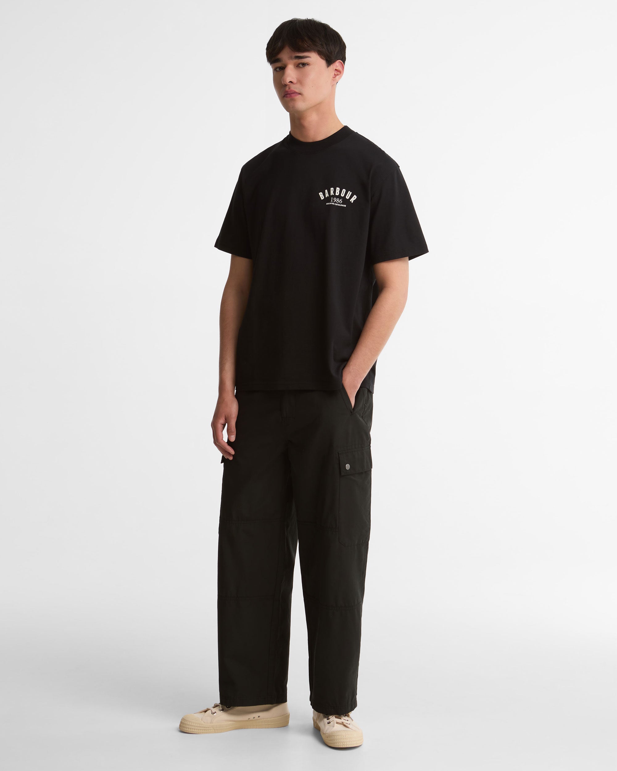 1986 Graphic Oversized T-Shirt - Black