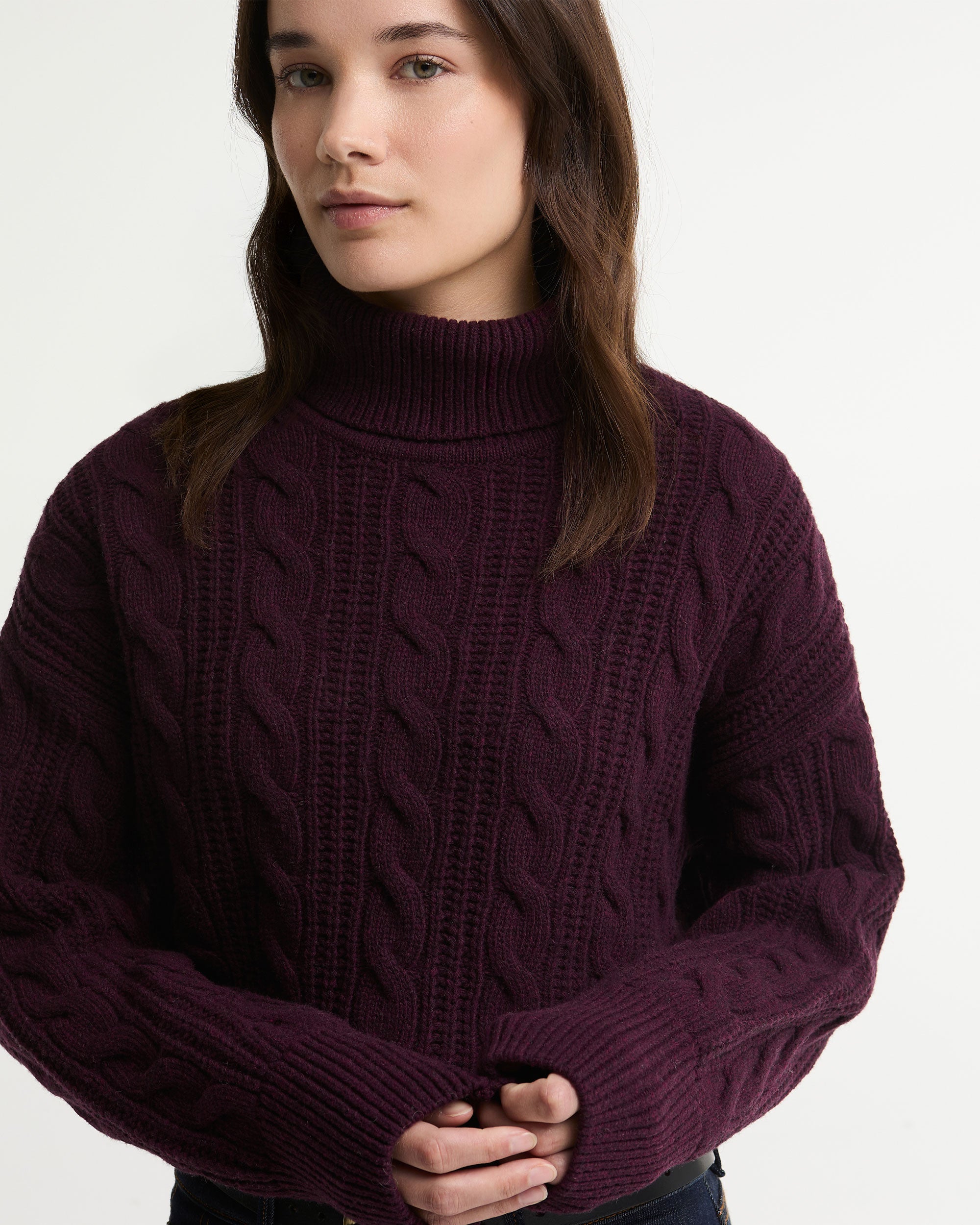 Agatha Knitted Jumper - Fig