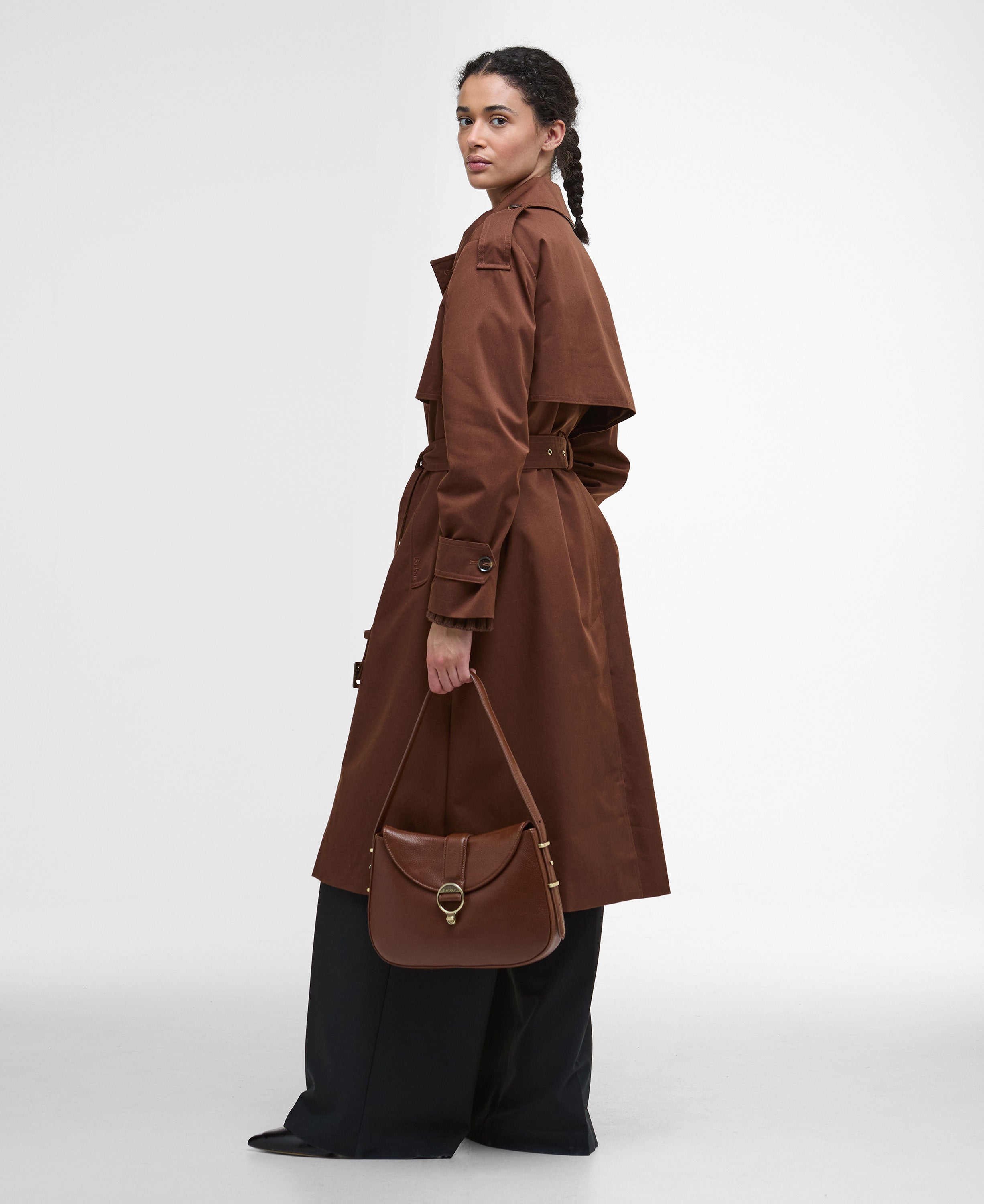 Alder Leather Sling Bag - Brown