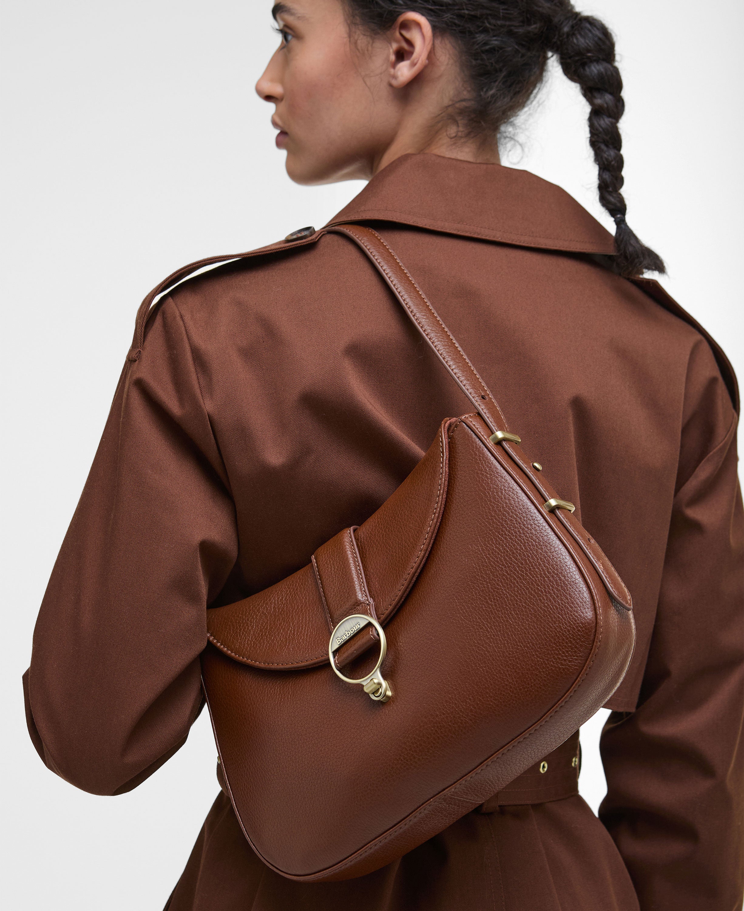 Alder Leather Sling Bag - Brown
