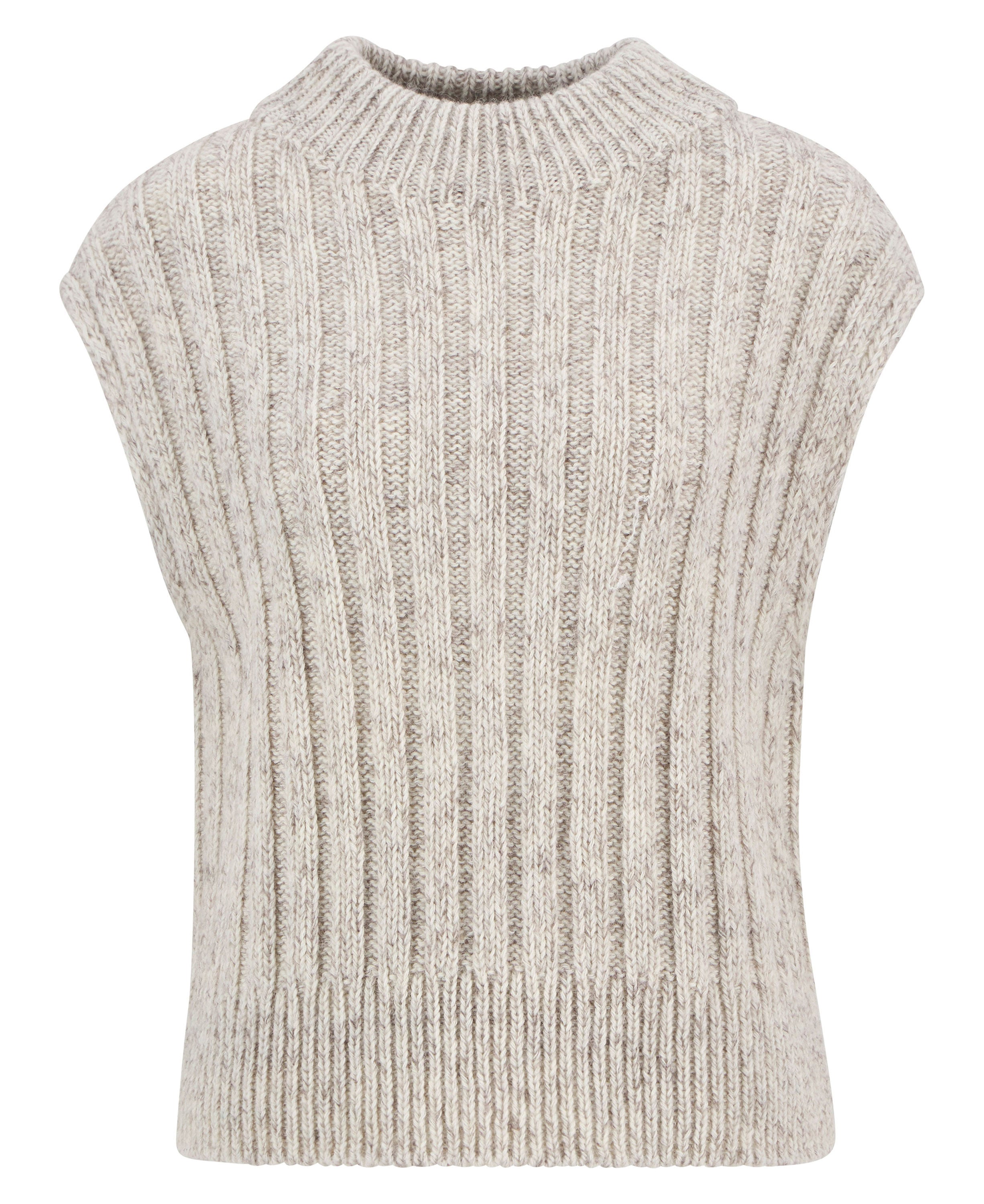 Anastasia Knitted Vest - Oat