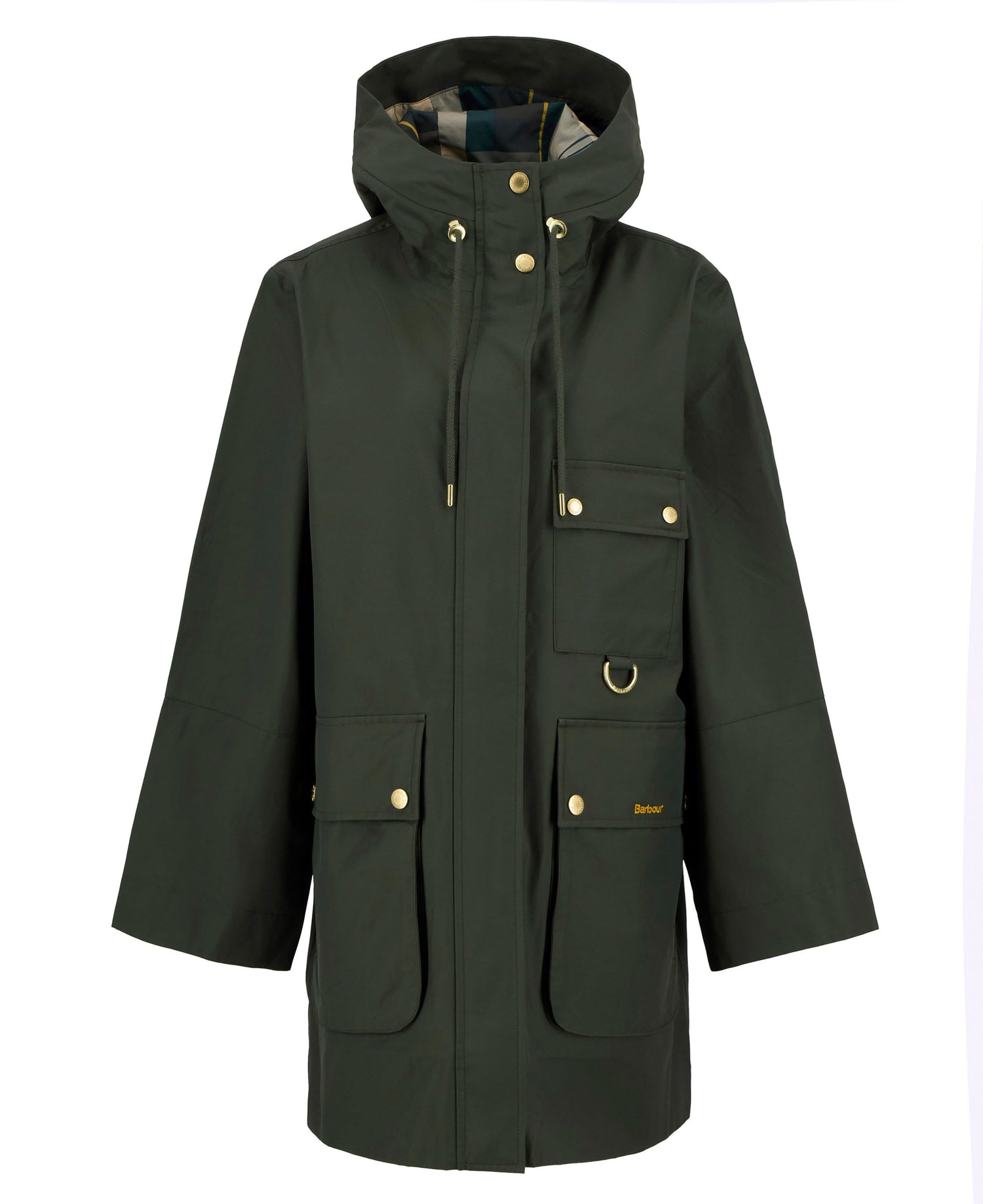 Arla Waterproof Jacket - Olive/Ancient Tartan