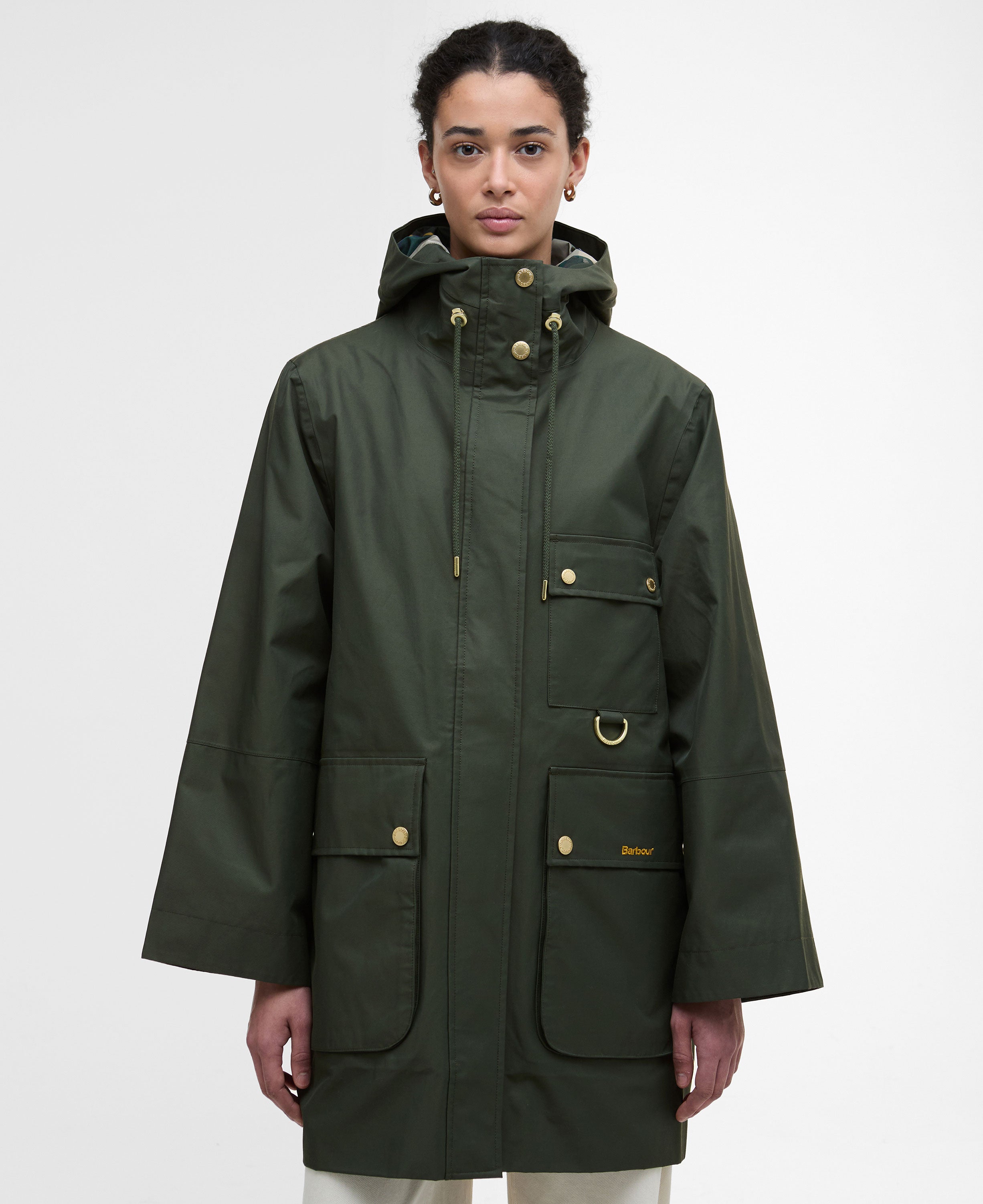 Arla Waterproof Jacket - Olive/Ancient Tartan