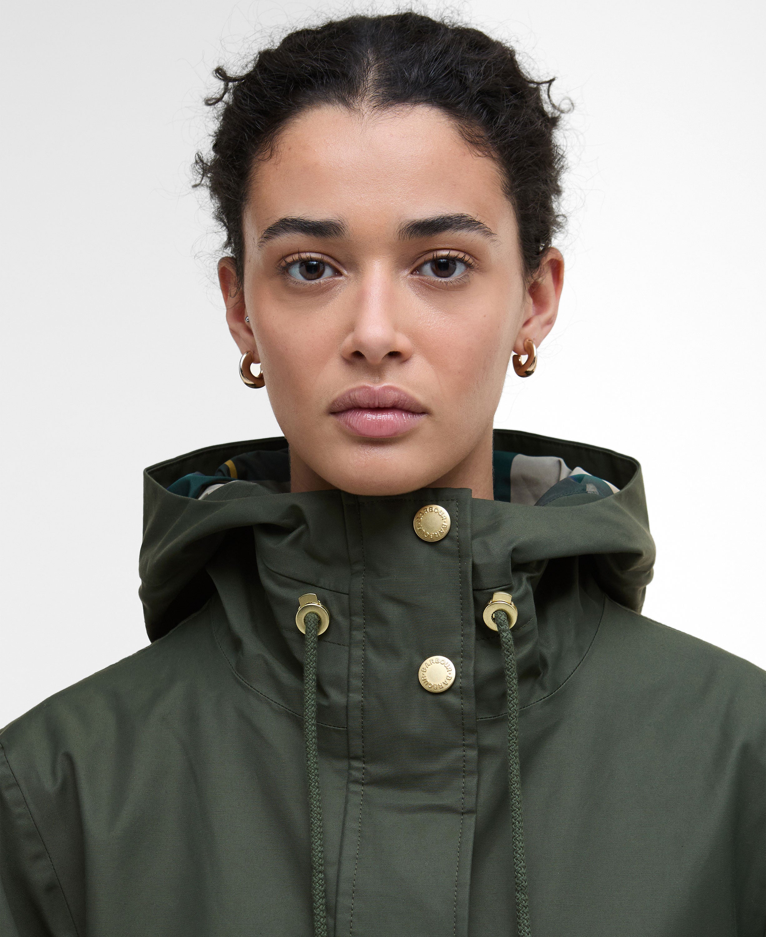 Arla Waterproof Jacket - Olive/Ancient Tartan