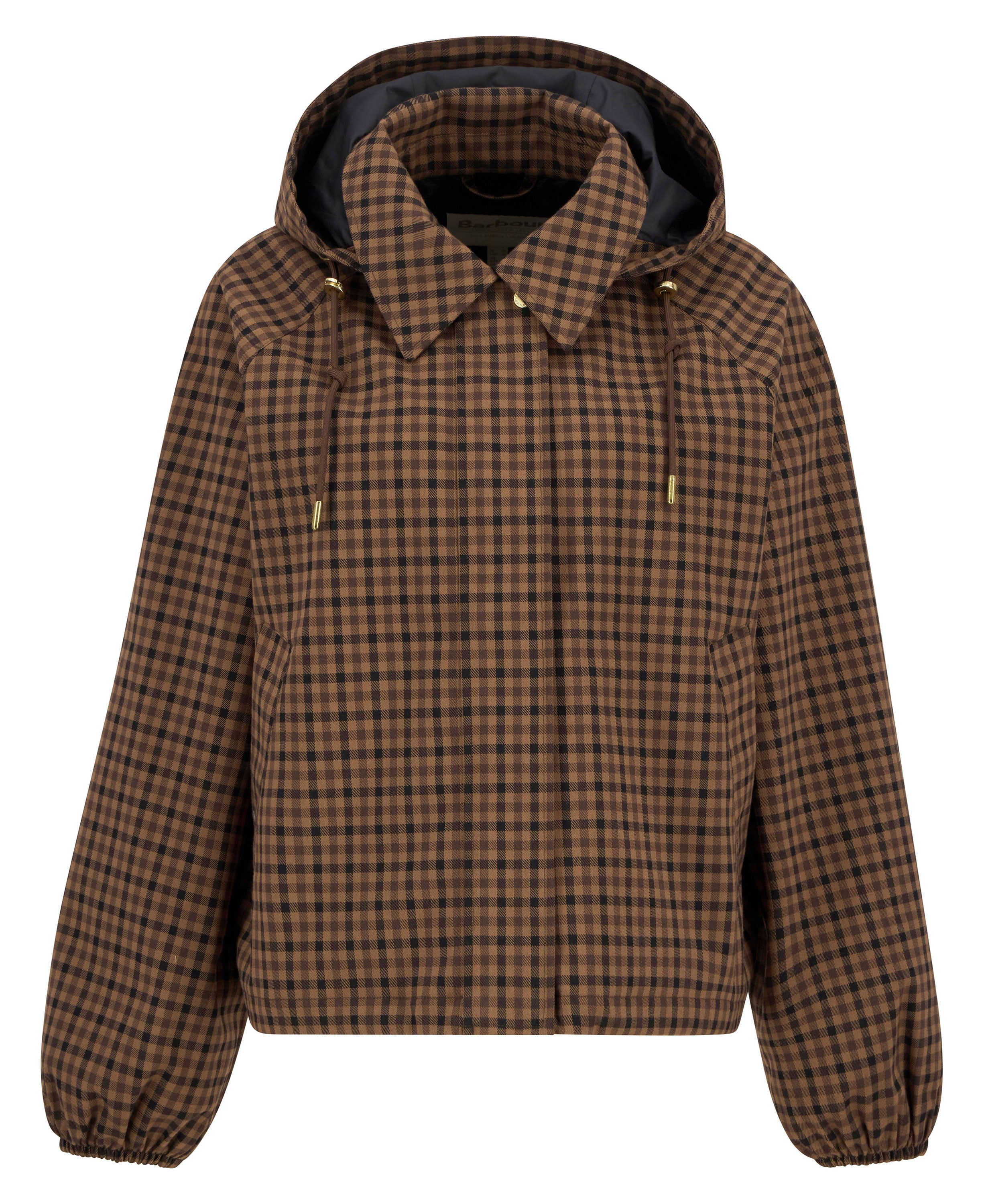 Audrey Showerproof Jacket - Vicuna Gingham Check
