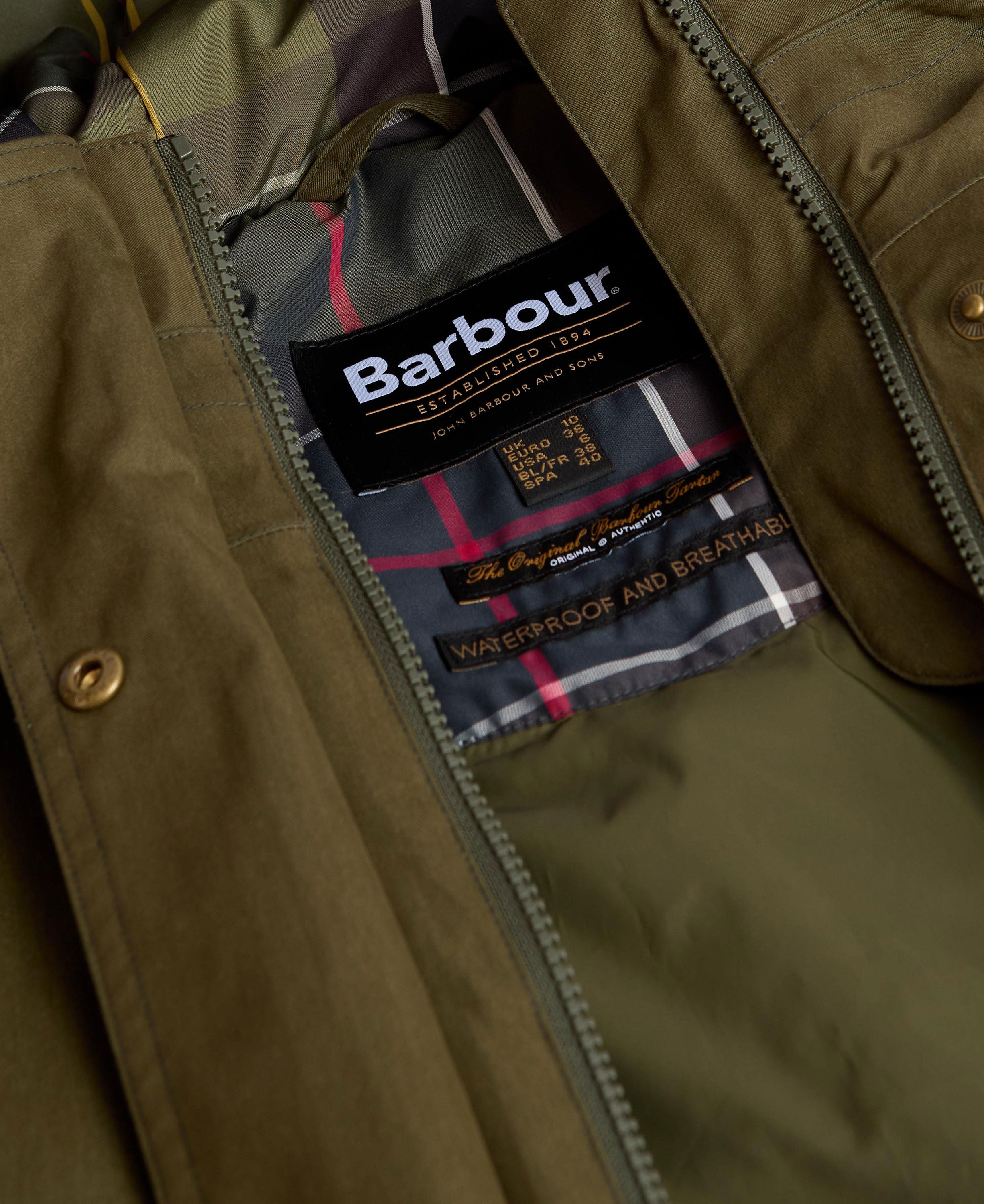 Bamburgh Waterproof Jacket - Olive/Classic