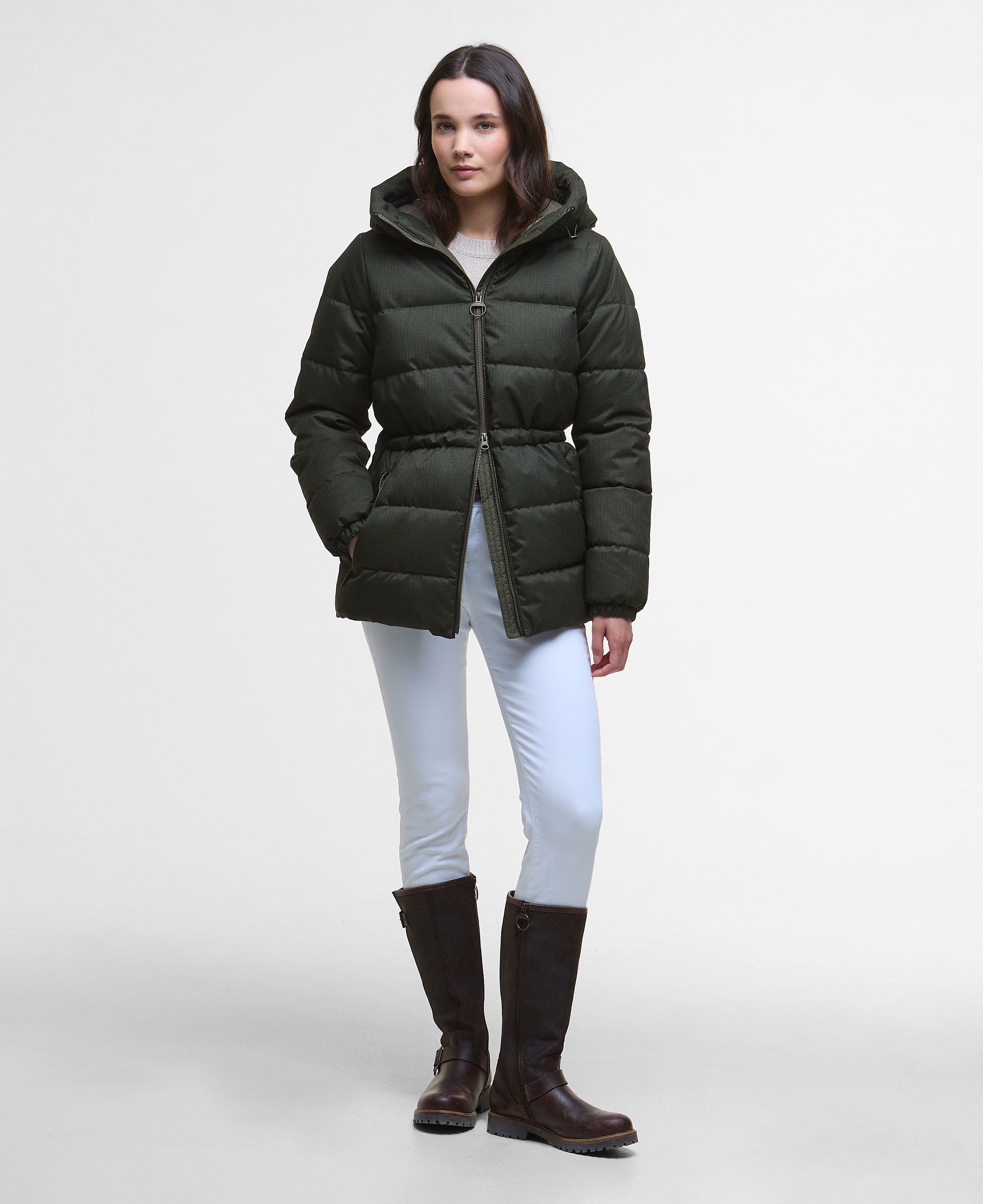 Begonia Puffer Jacket - Olive/Classic