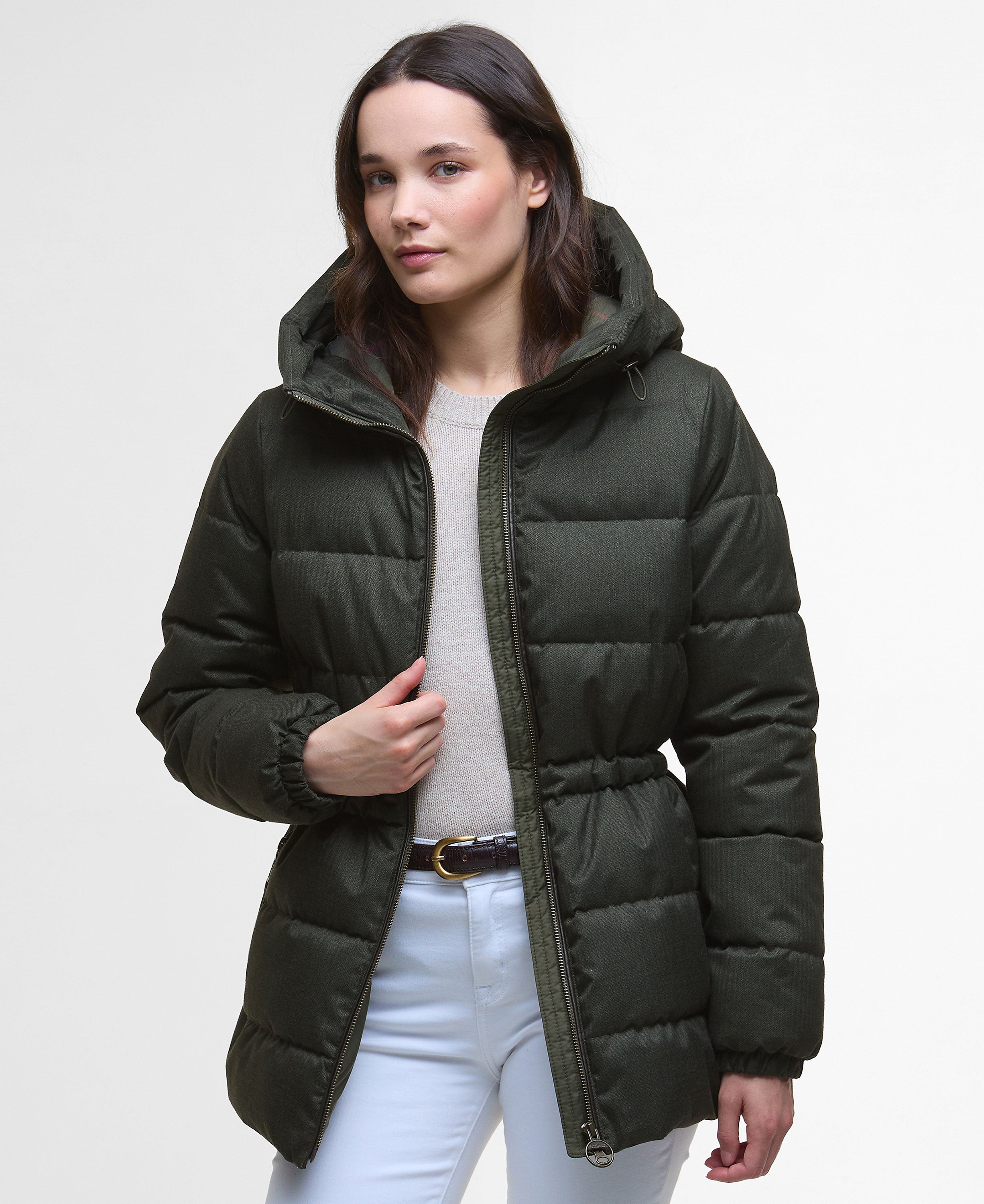 Begonia Puffer Jacket - Olive/Classic