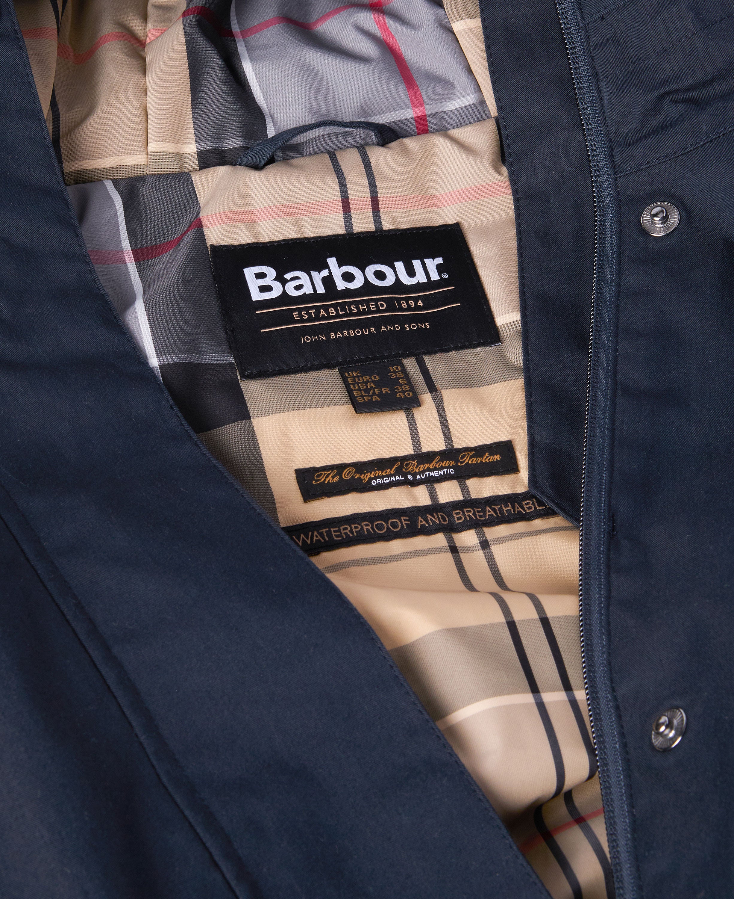Bowlees Waterproof Jacket - Deep Navy/Classic