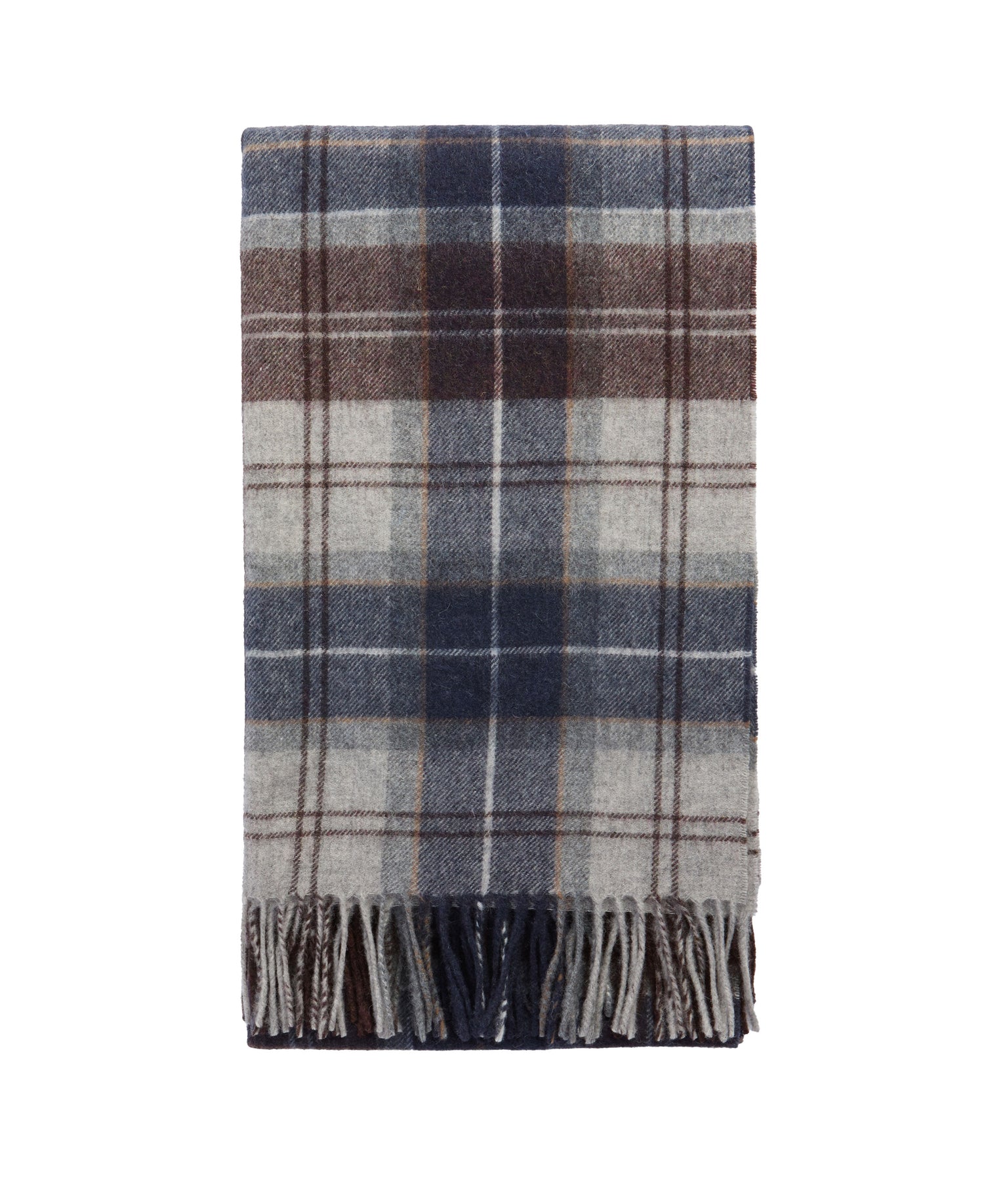 Brack Patchwork Tartan Scarf - Midnight Oak Tartan