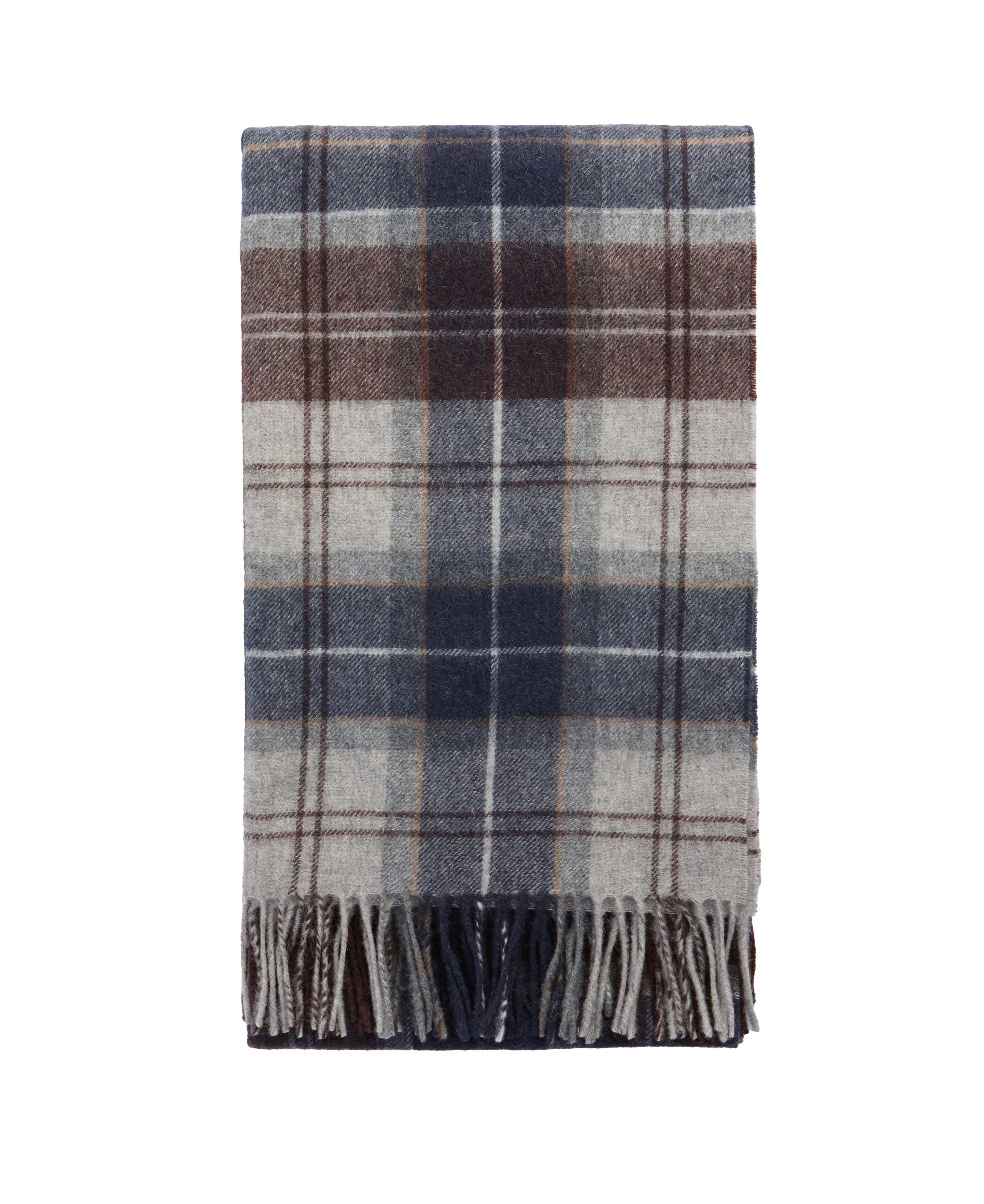Brack Patchwork Tartan Scarf - Midnight Oak Tartan
