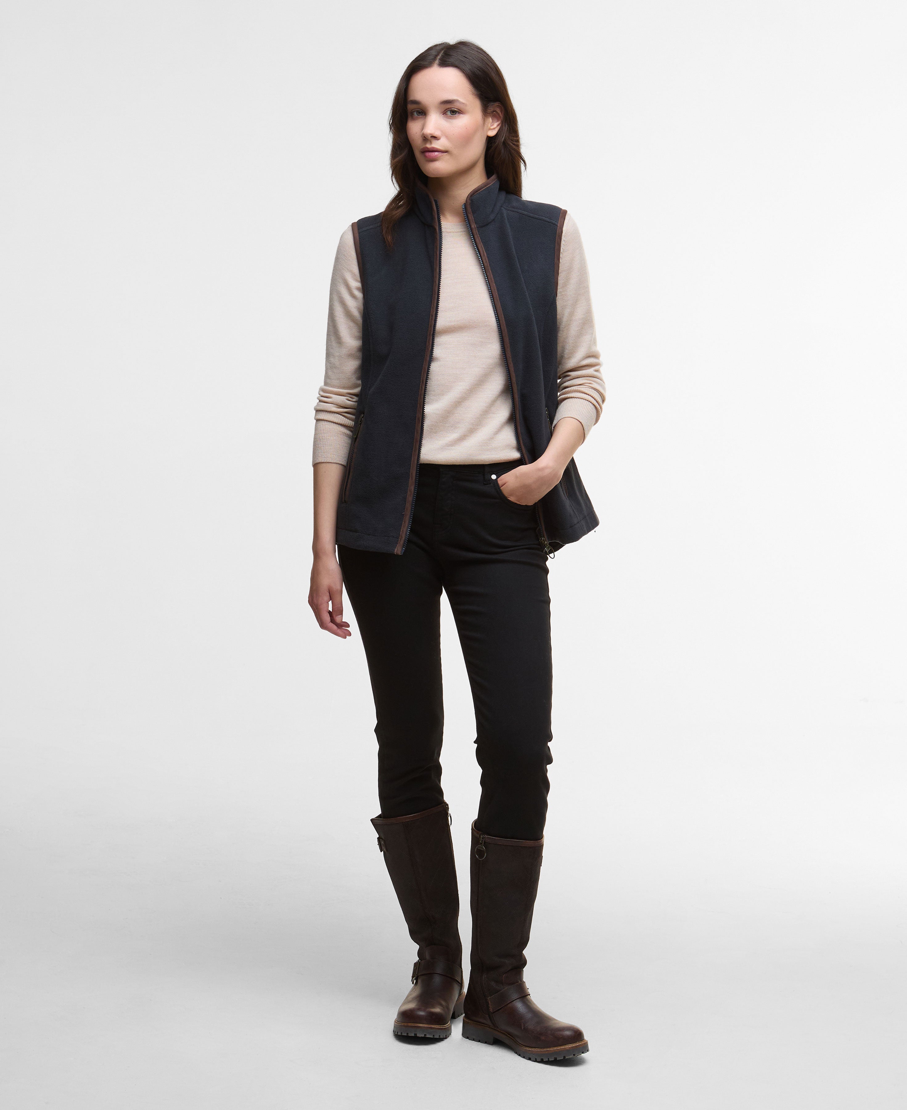 Country Colton Fleece Gilet - Navy