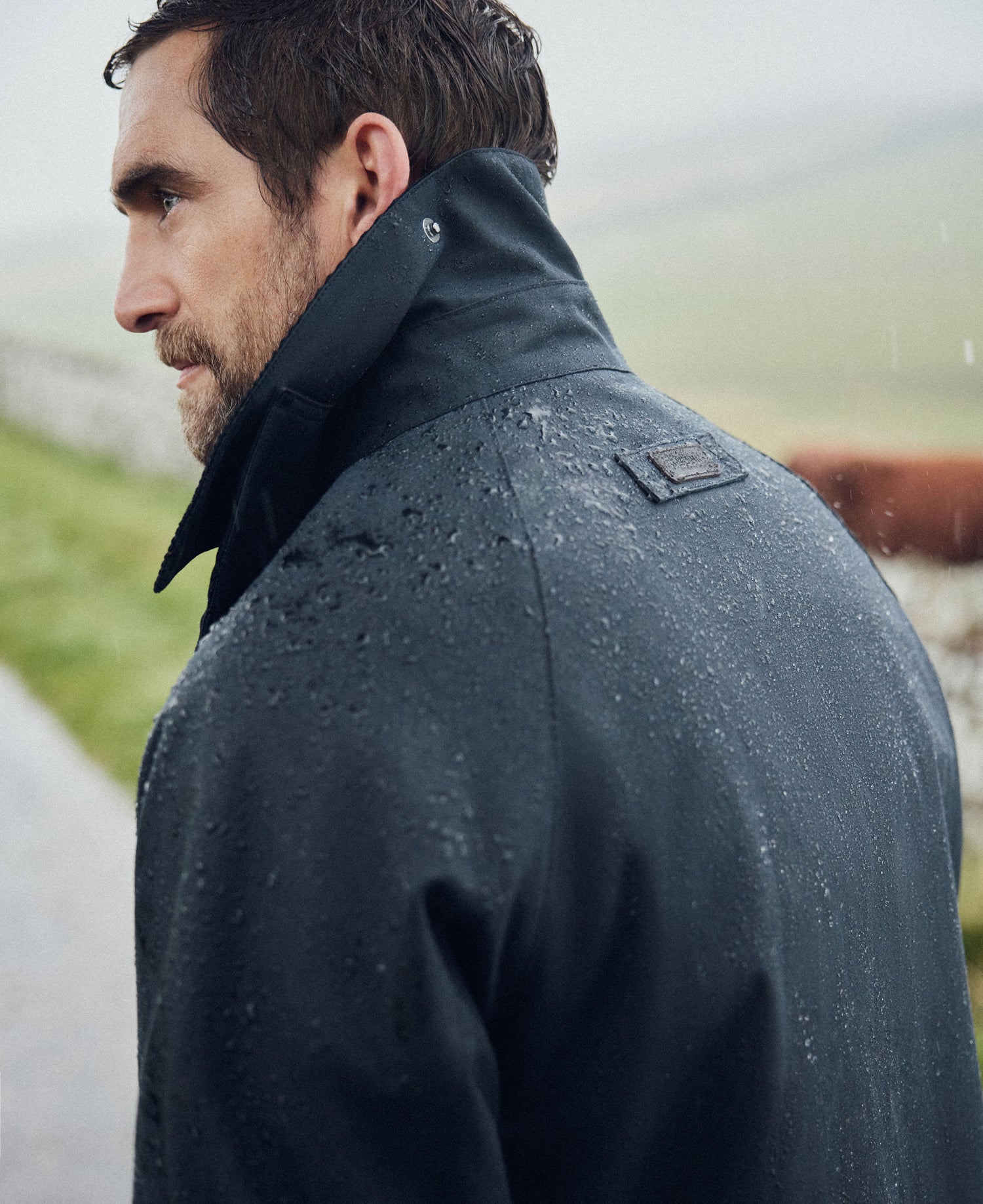 Country Wax Mac Jacket - Navy