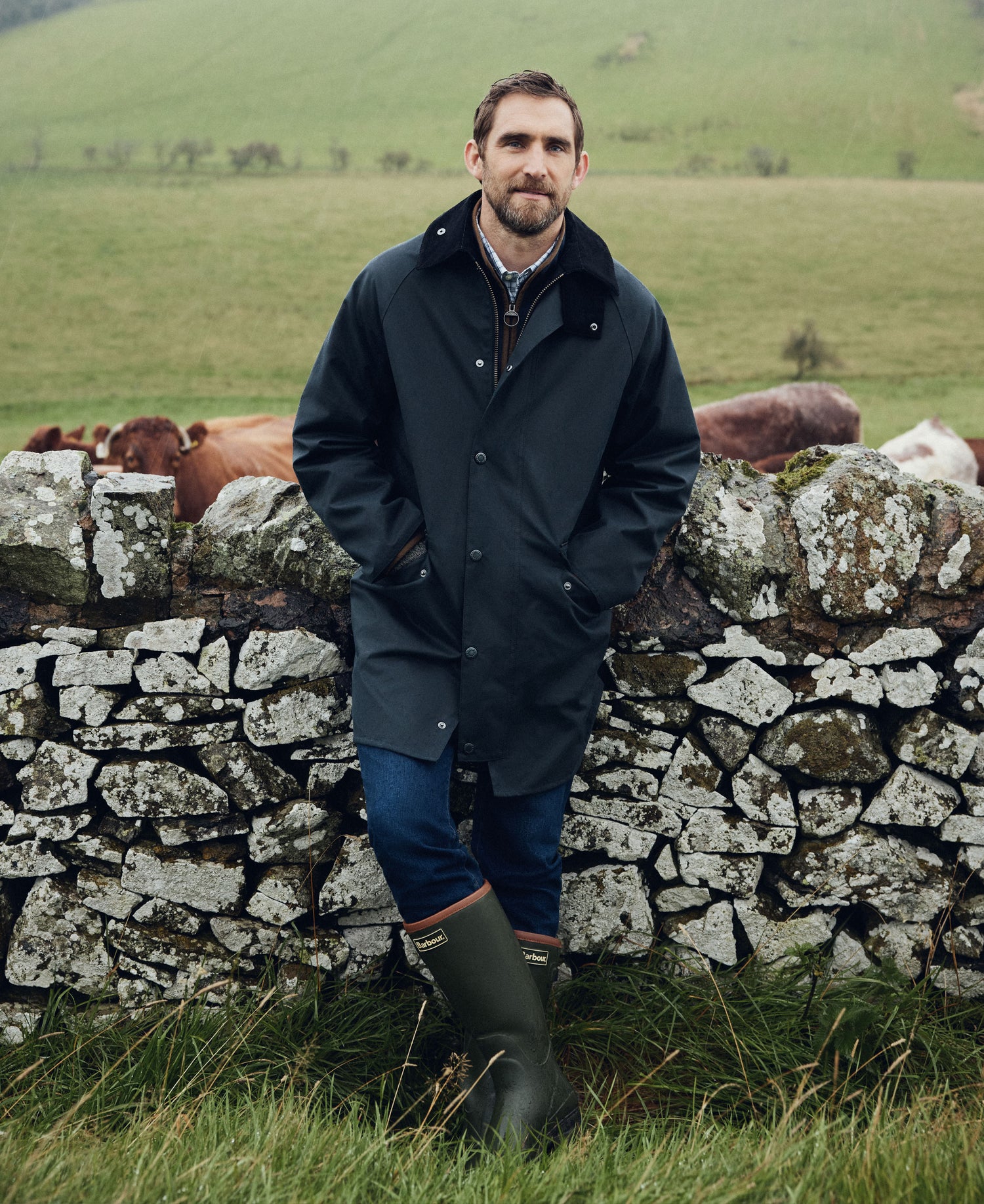 Country Wax Mac Jacket - Navy