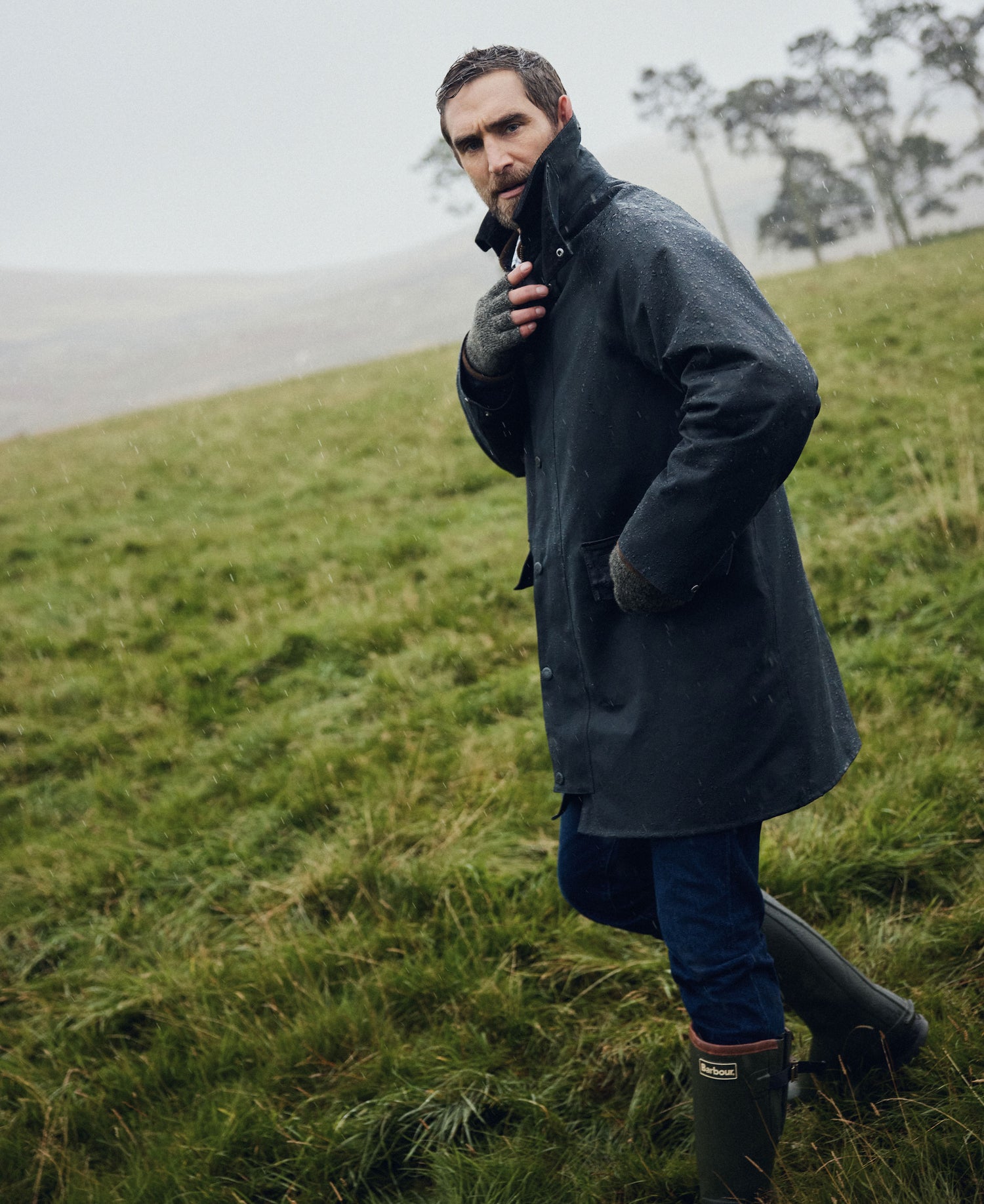 Country Wax Mac Jacket - Navy