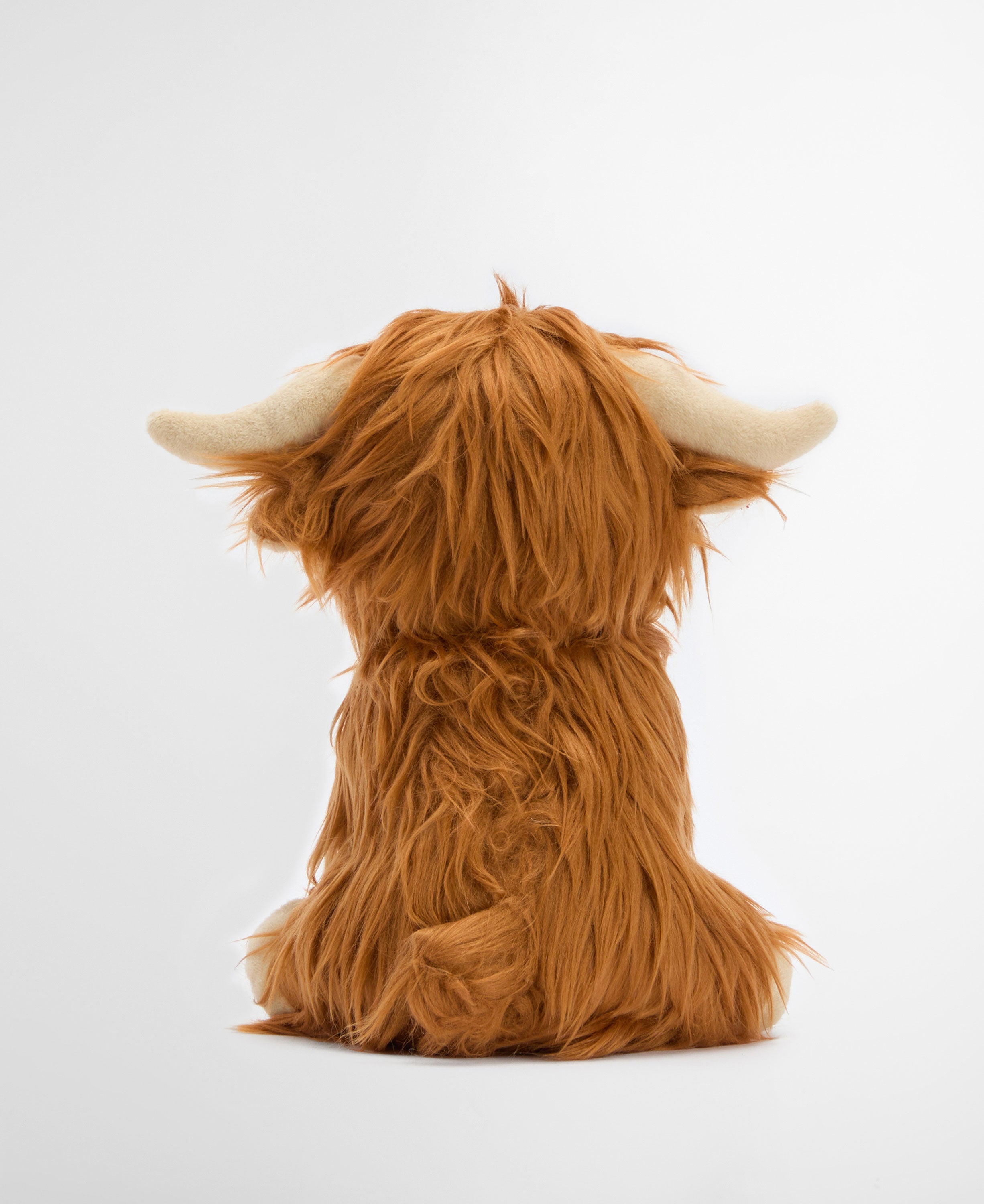 Dog Highland Cow Toy - Brown/Classic Tartan