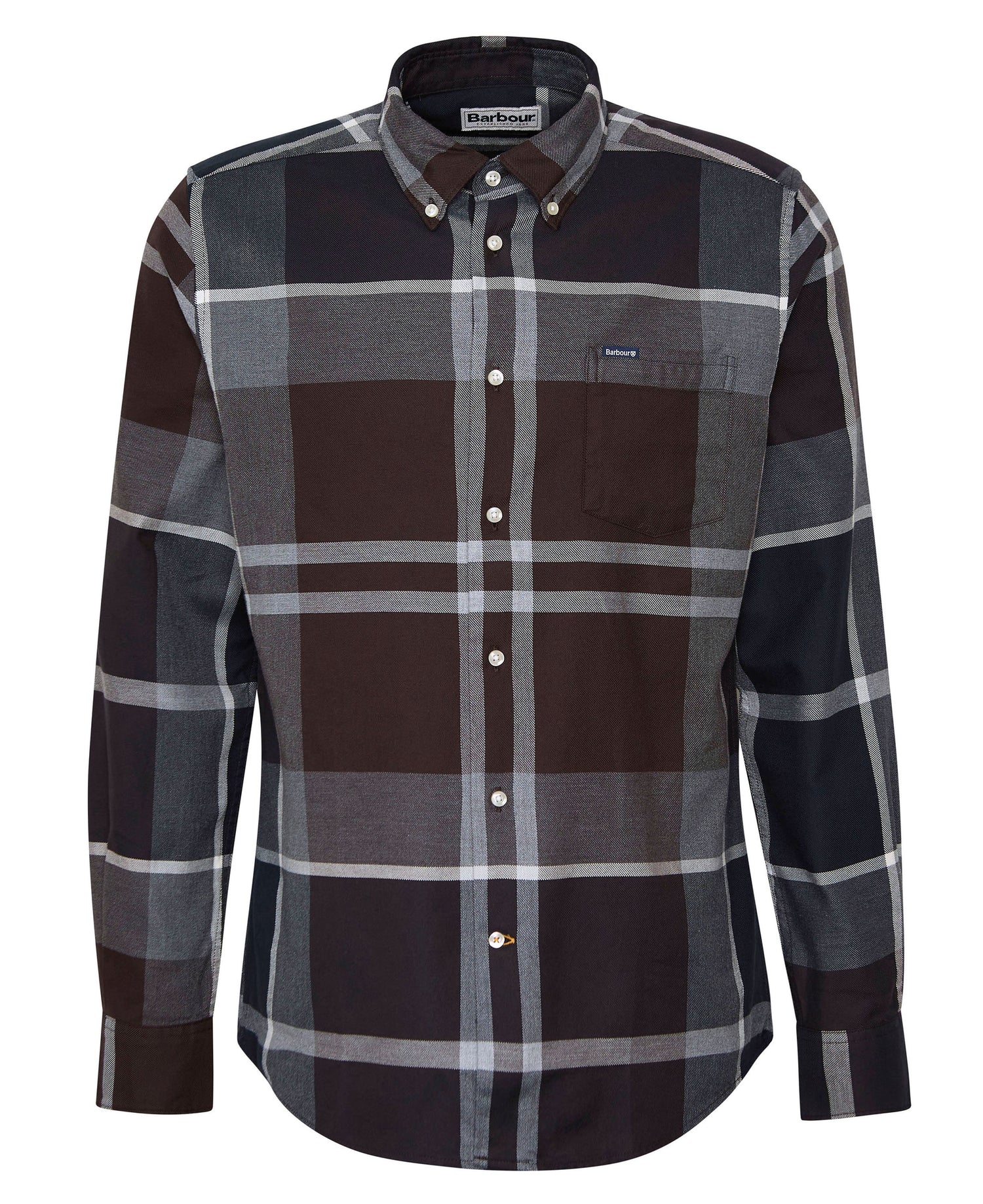 Dunoon Tailored Tartan Shirt - Midnight Oak Tartan