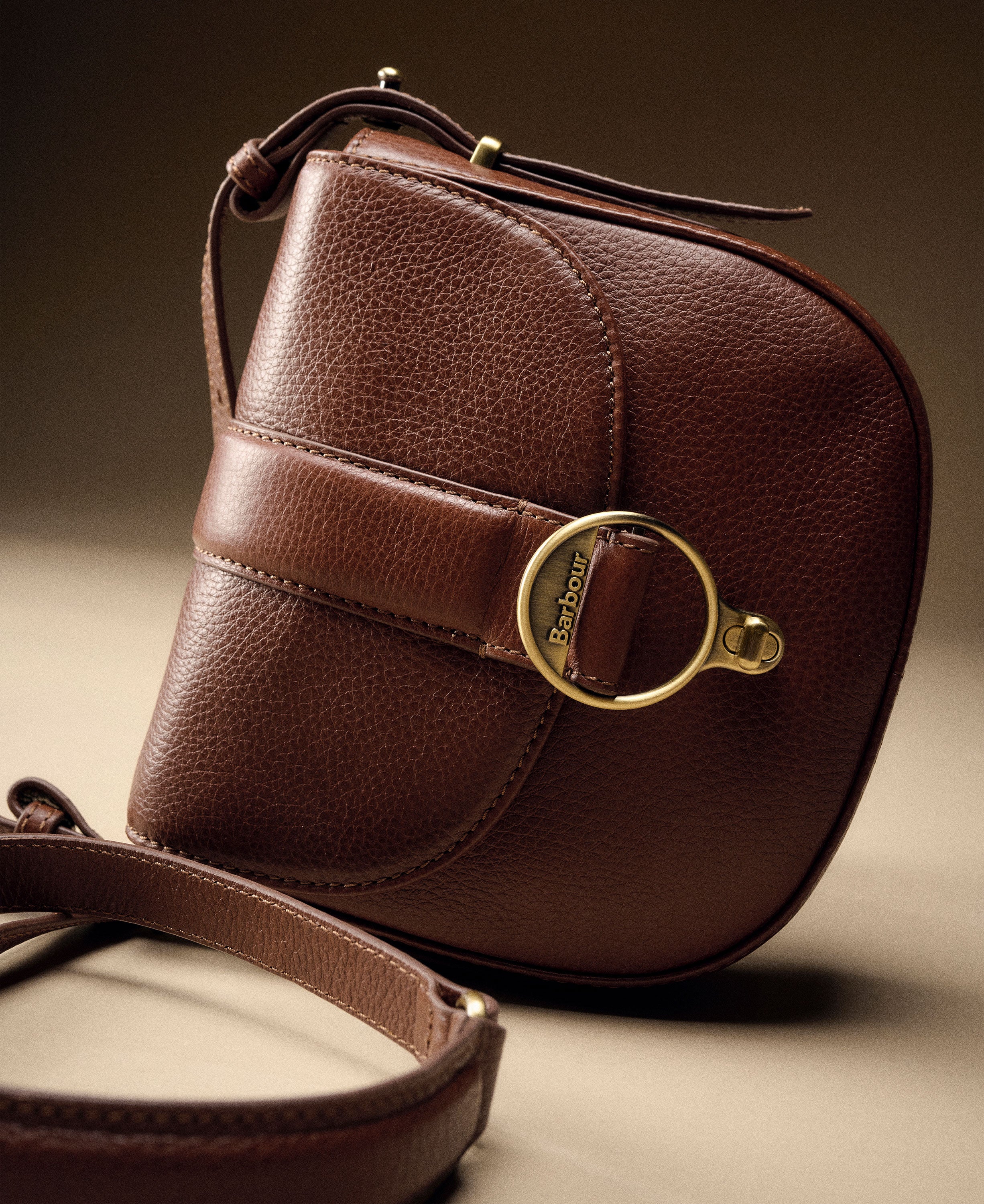 Elm Leather Crossbody Bag - Brown