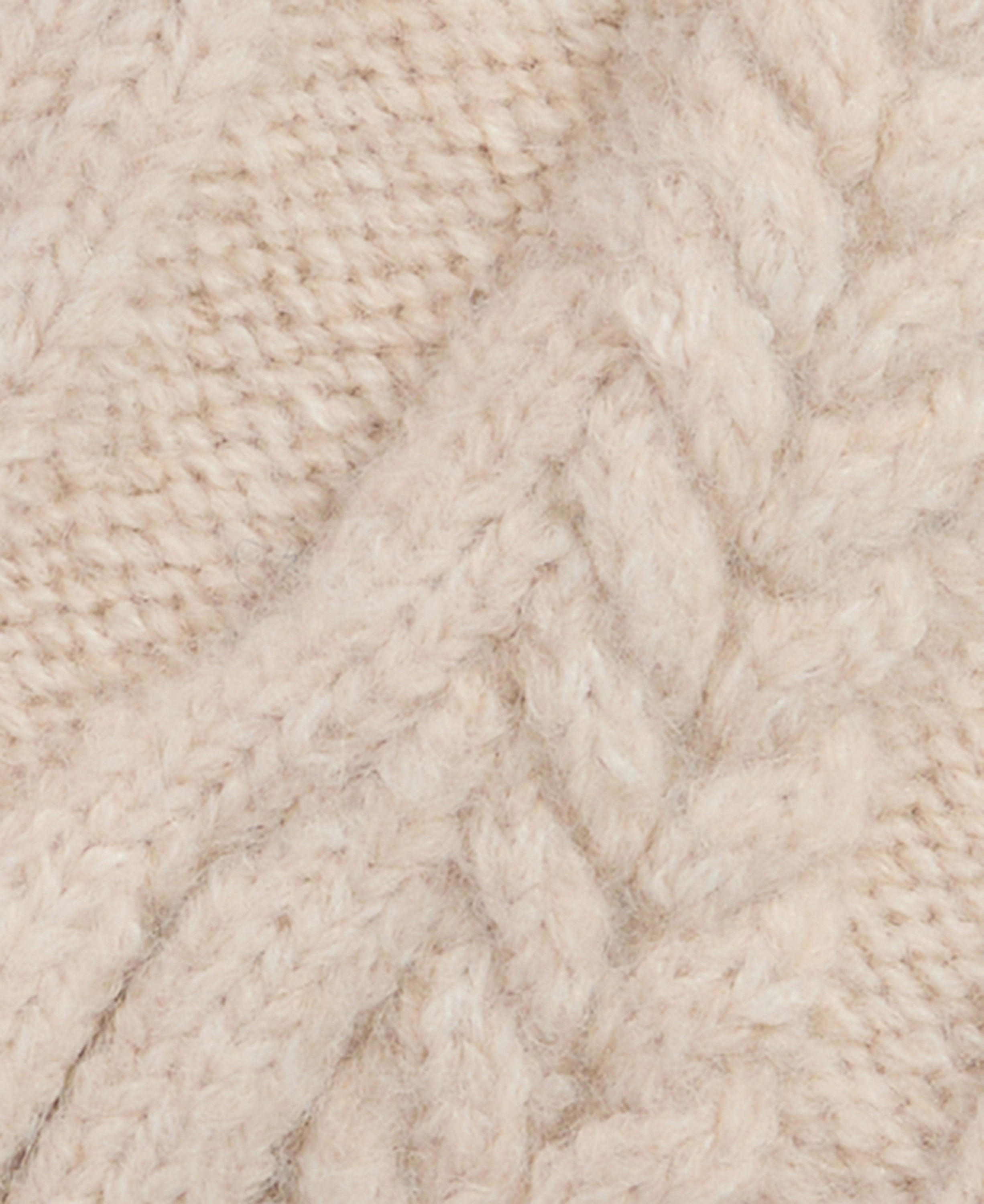Elsdon Knitted Mittens - Eggshell