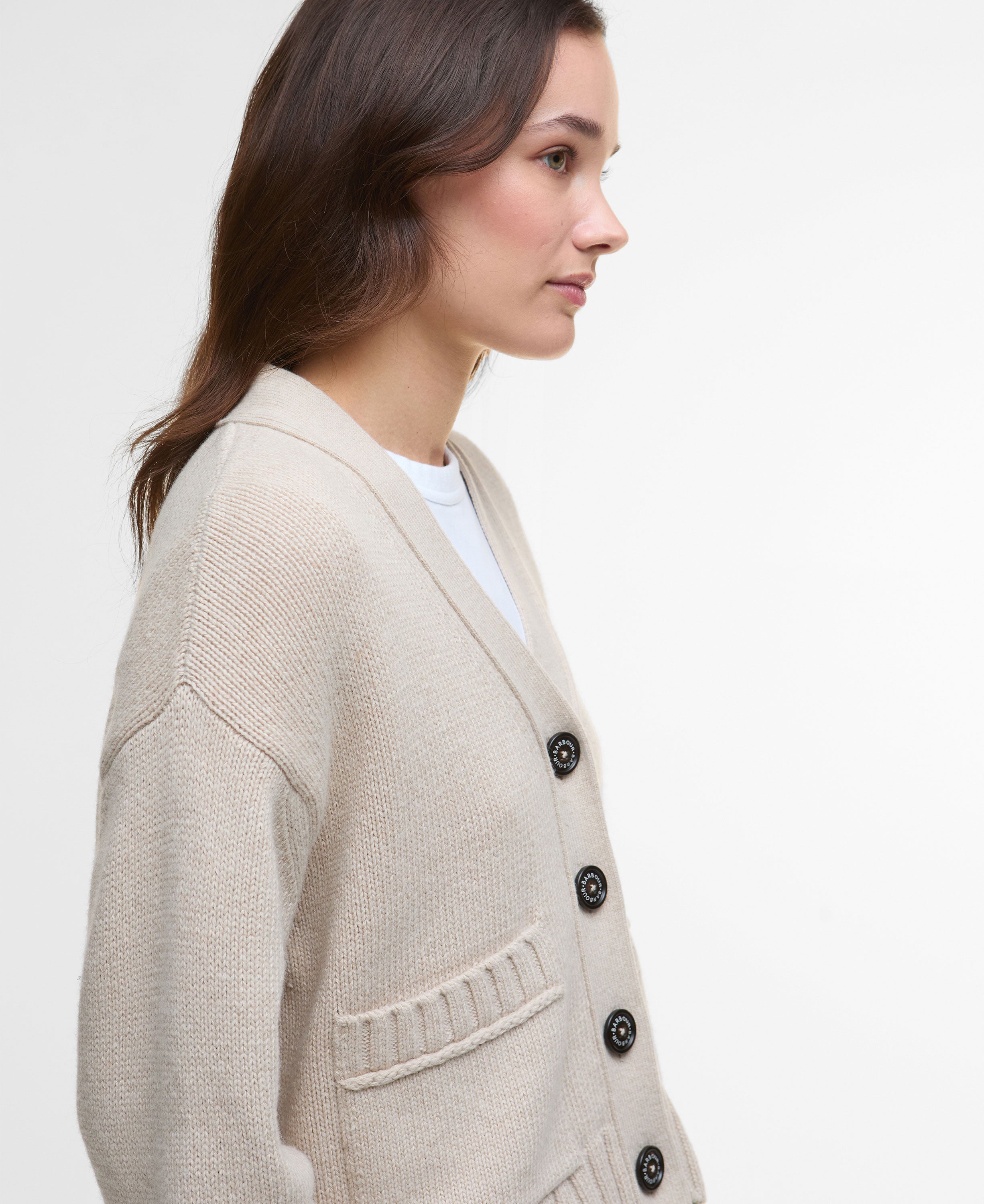 Faye Knitted Cardigan - Oatmeal