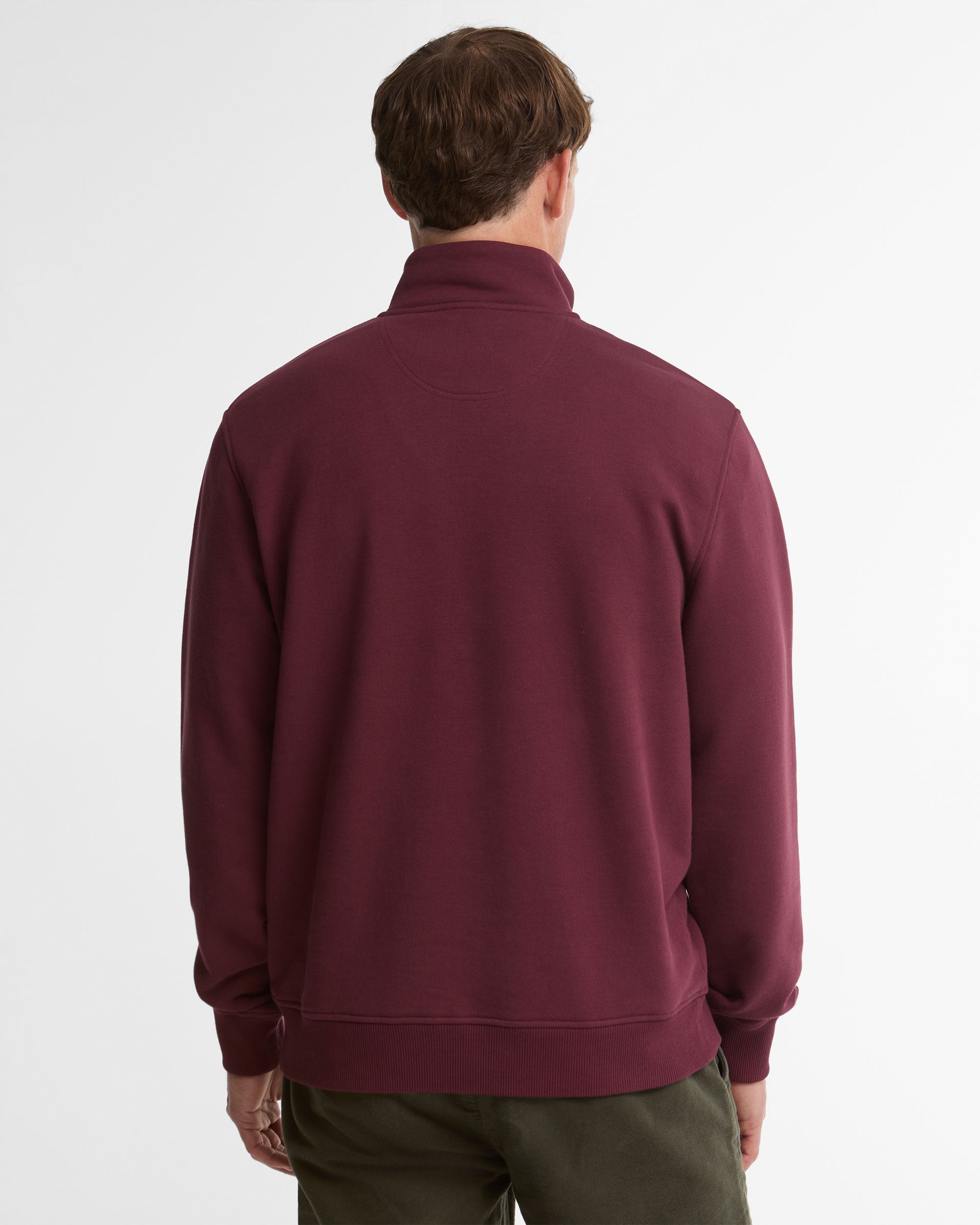 Fosse Half Zip Sweatshirt - Dark Bordeaux