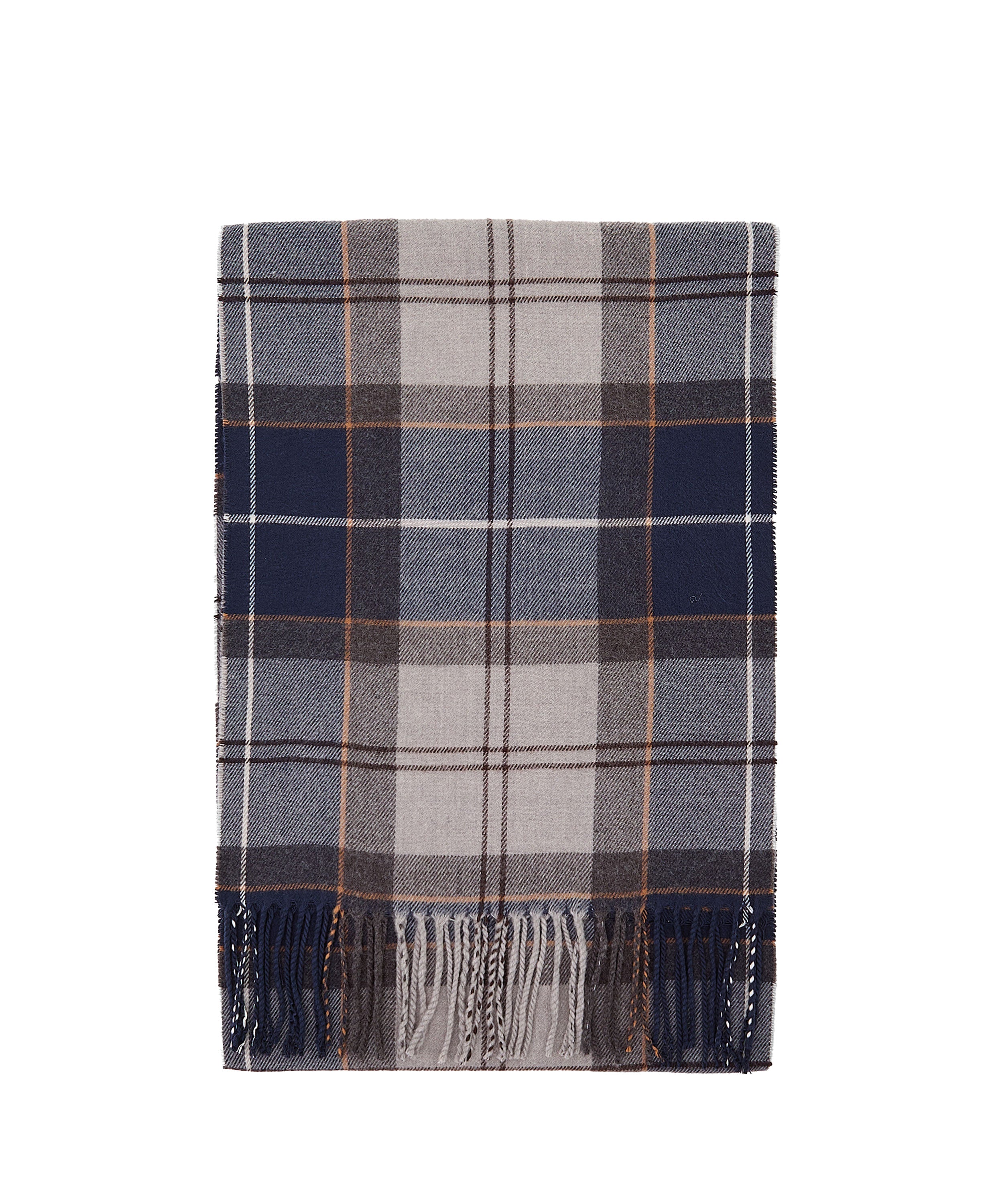 Galingale Tartan Scarf - Grey Midnight Tartan