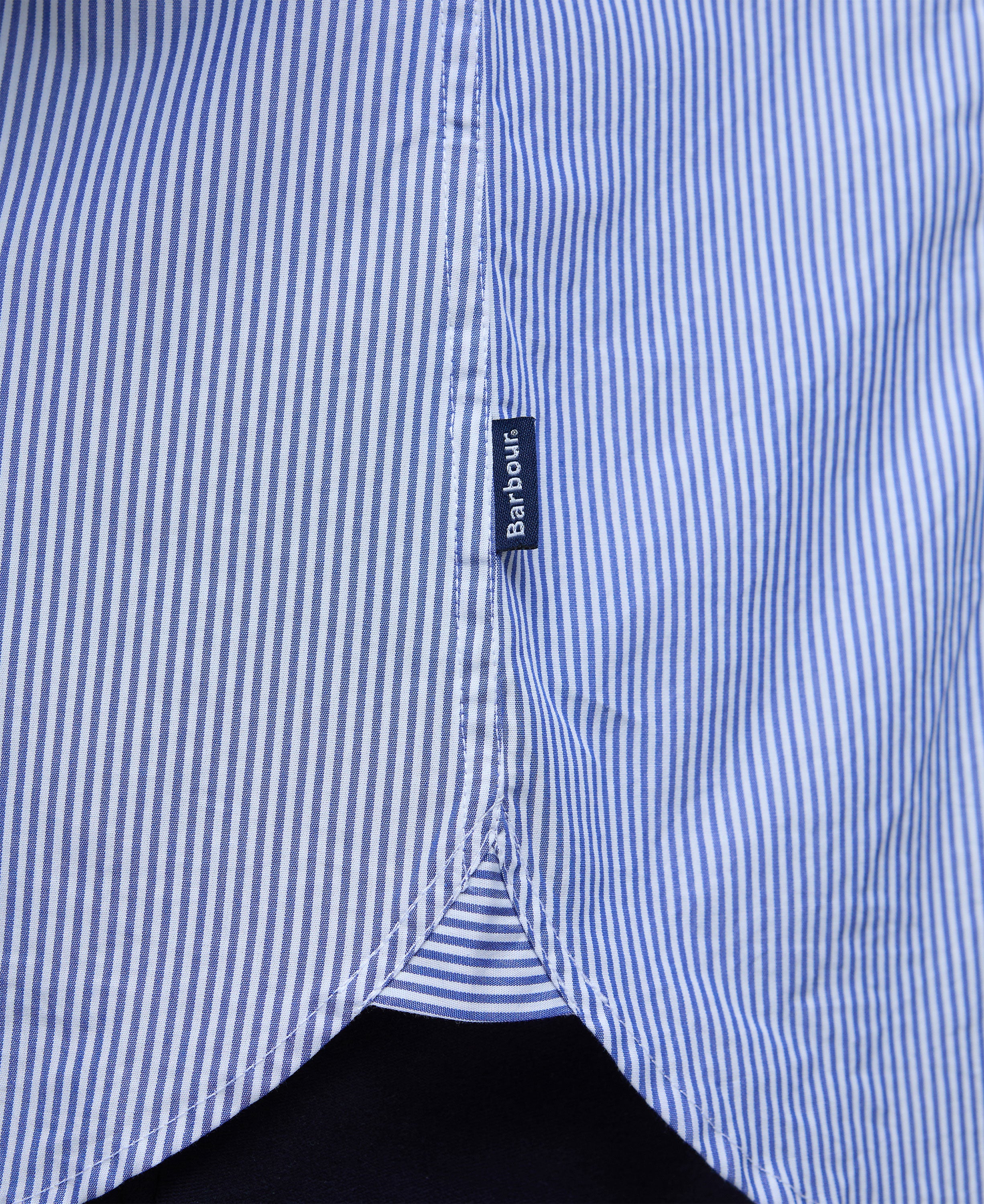 Graham Striped Tailored Shirt - Navy