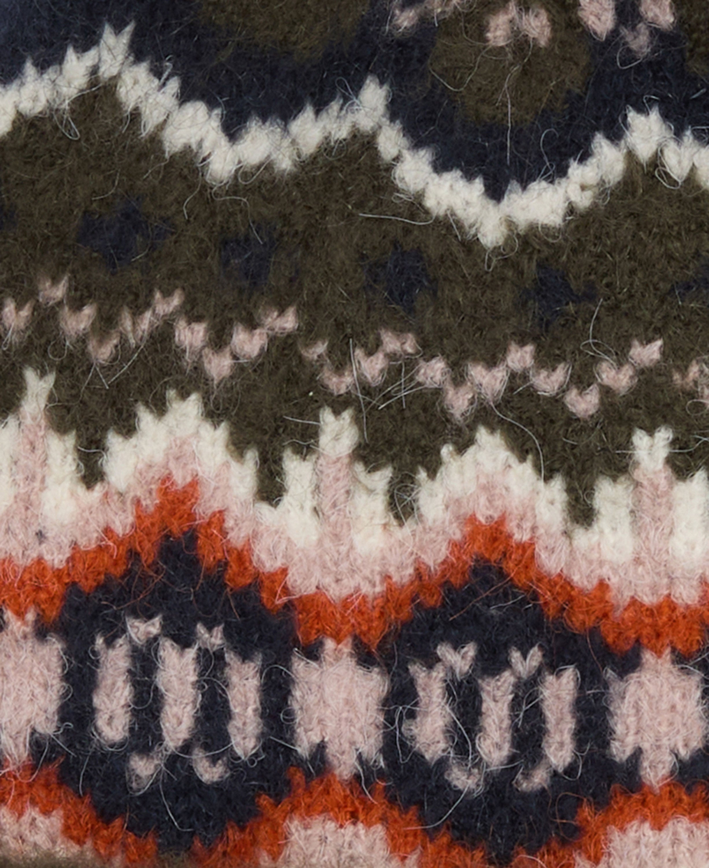 Helen Fair Isle Beanie Hat - Olive