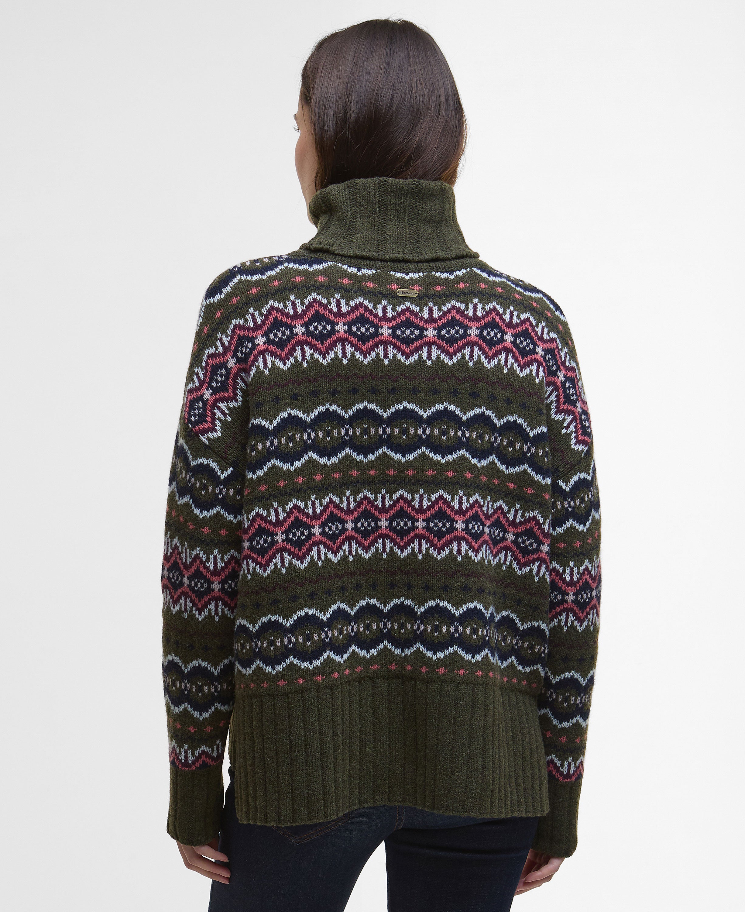 Helen Knitted Jumper - Olive Multi