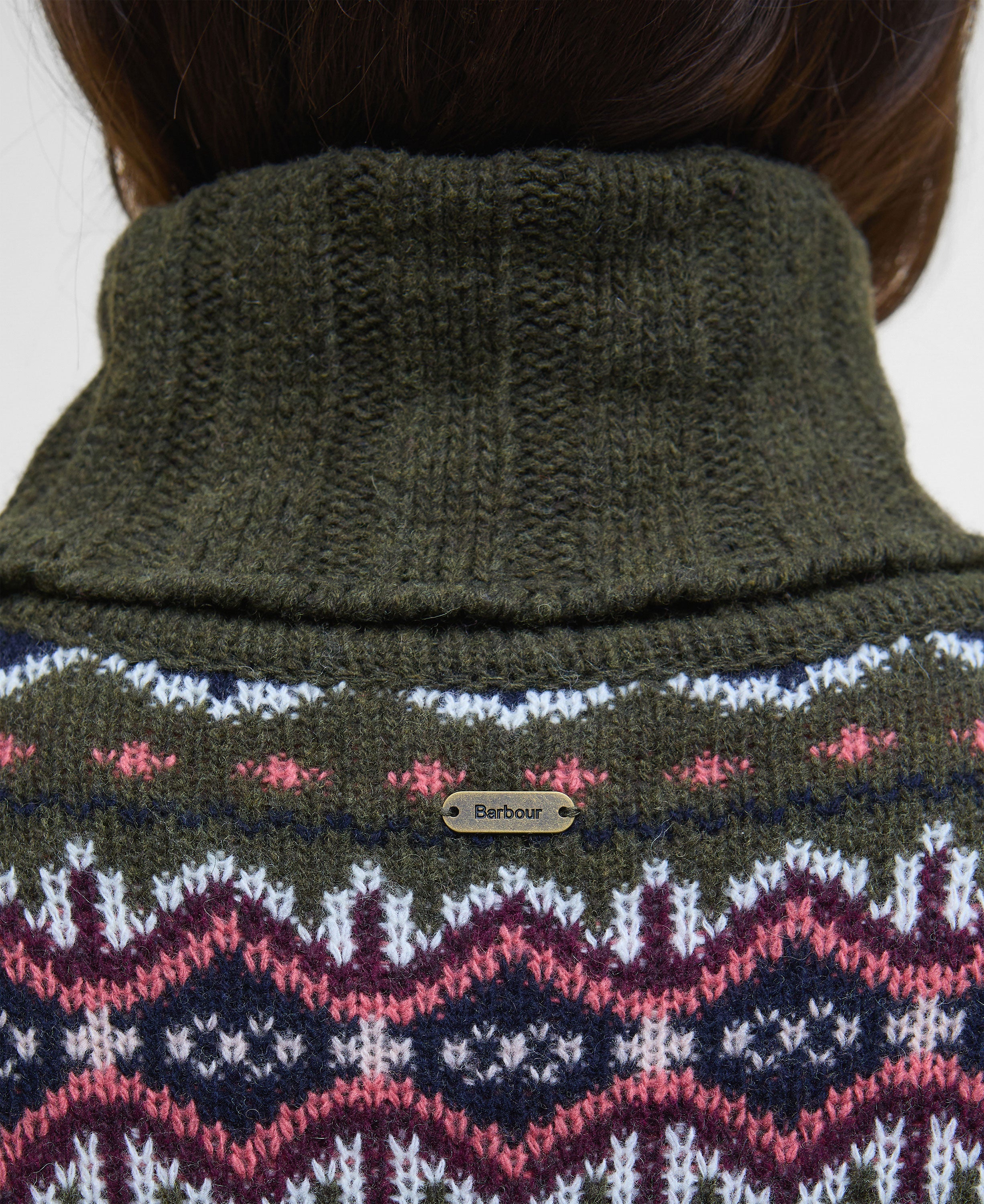 Helen Knitted Jumper - Olive Multi