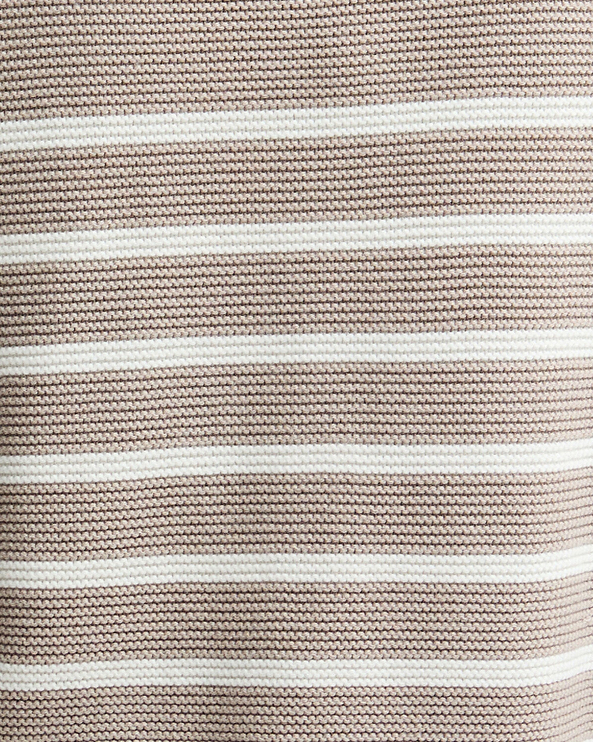 Hinton Knitted Jumper - Light Sand Stripe