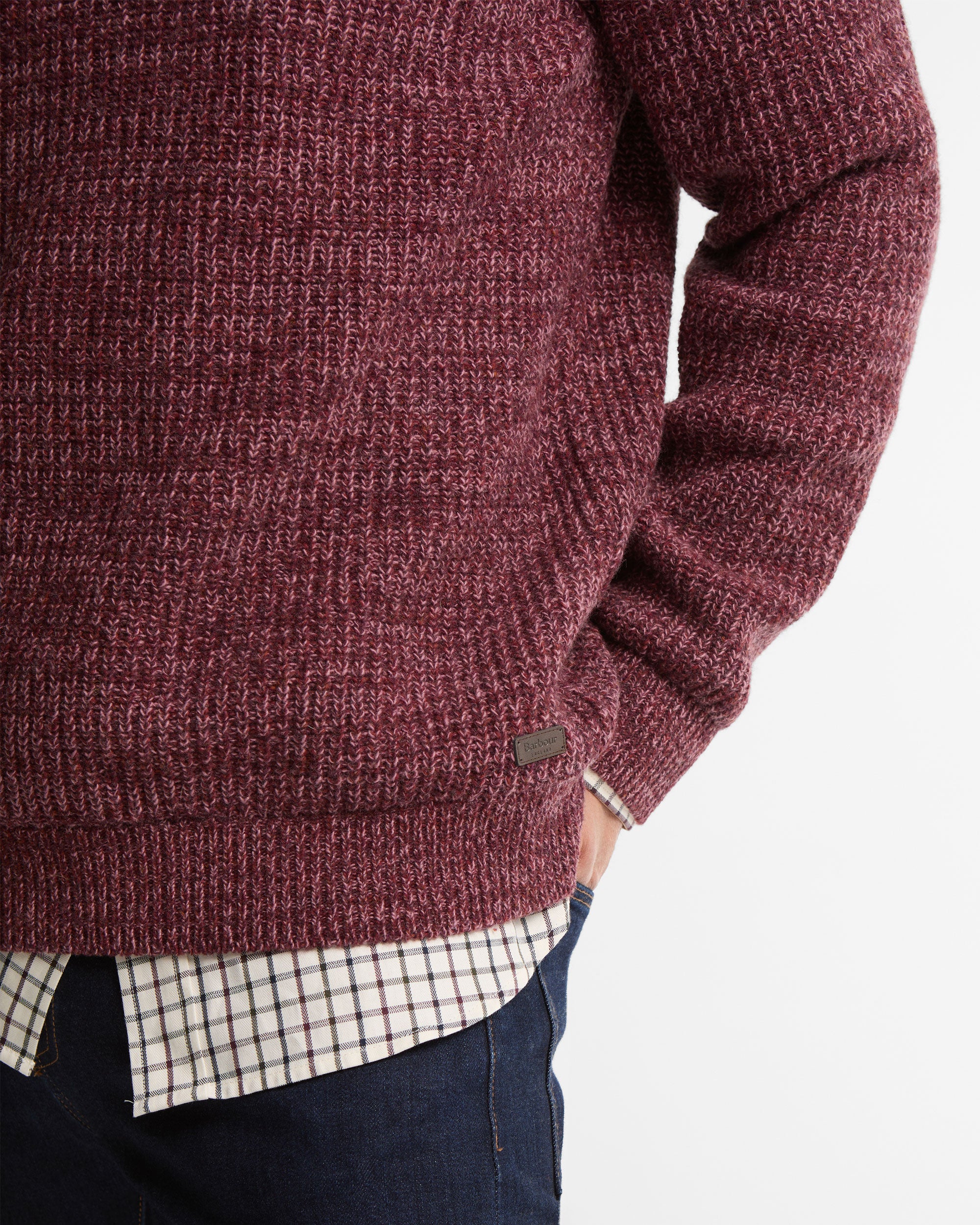 Horseford Crew Neck Jumper - Mauve