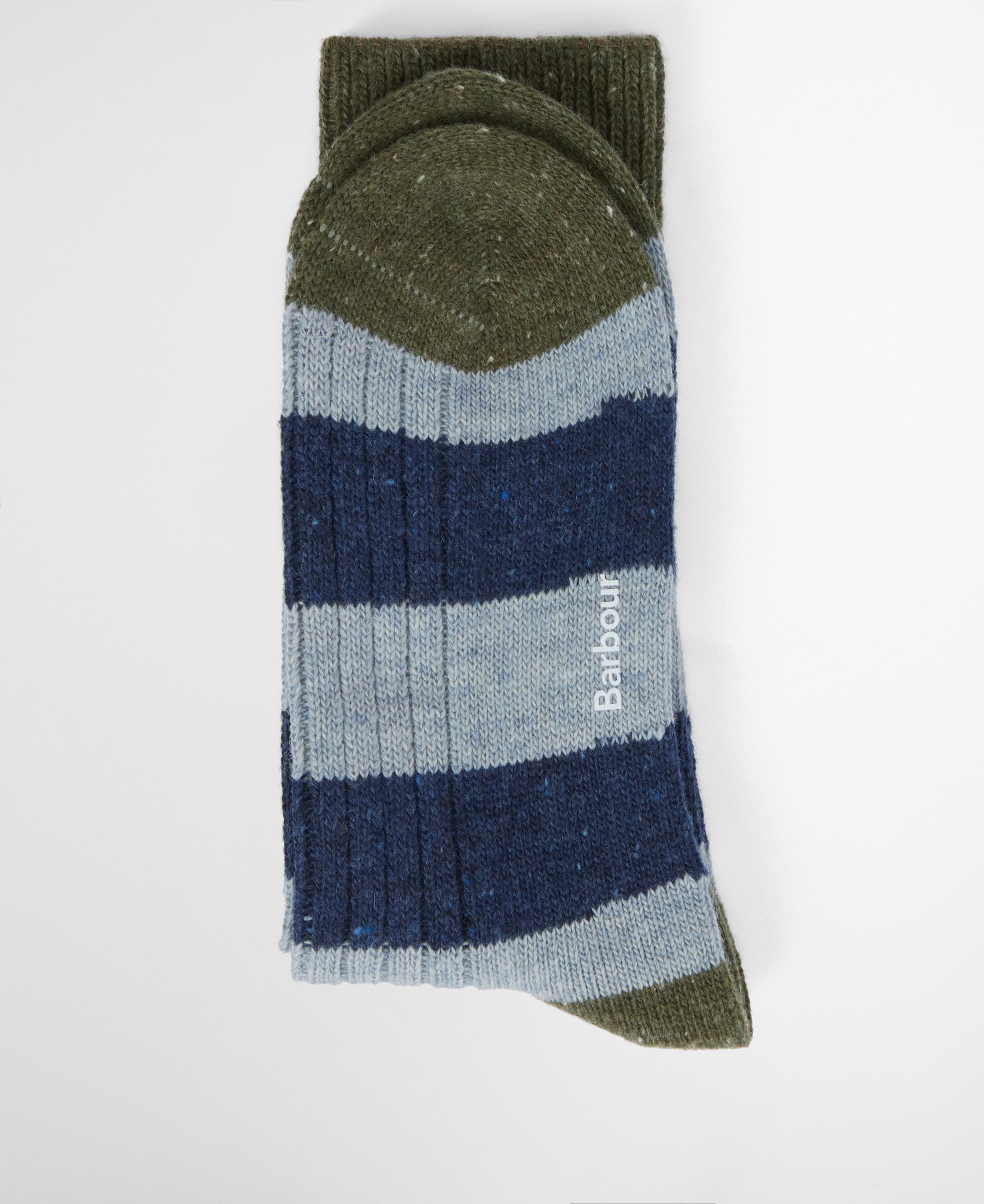 Houghton Stripe Socks - Bluestone