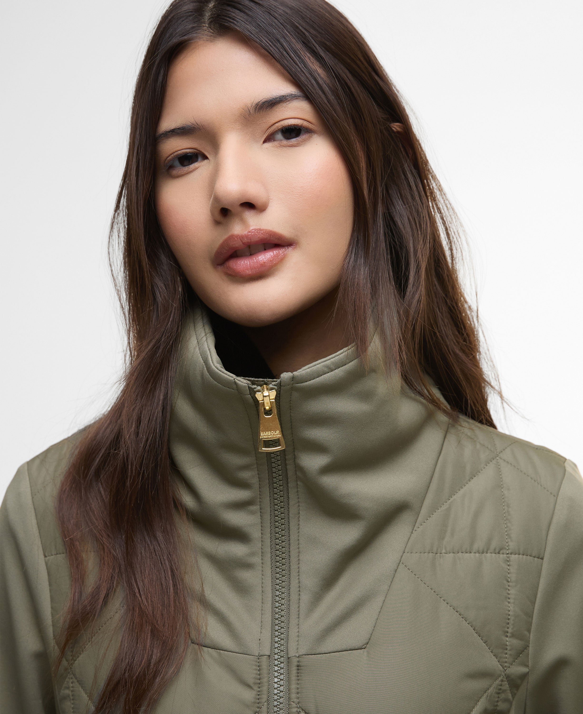 Kya Quilted Sweat - Dusky Khaki