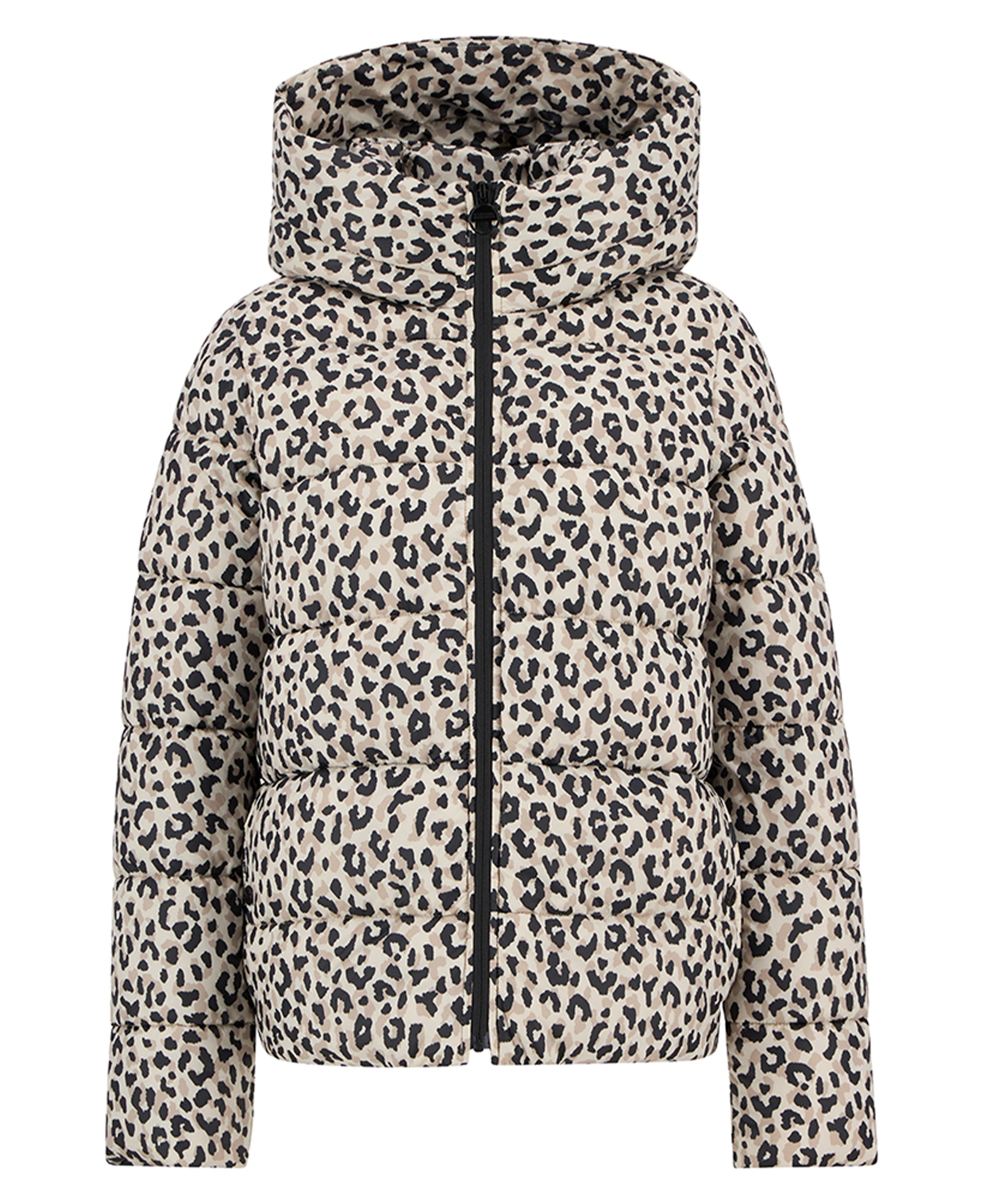 Printed Olivios Puffer Jacket - Jasmine Leopard Print