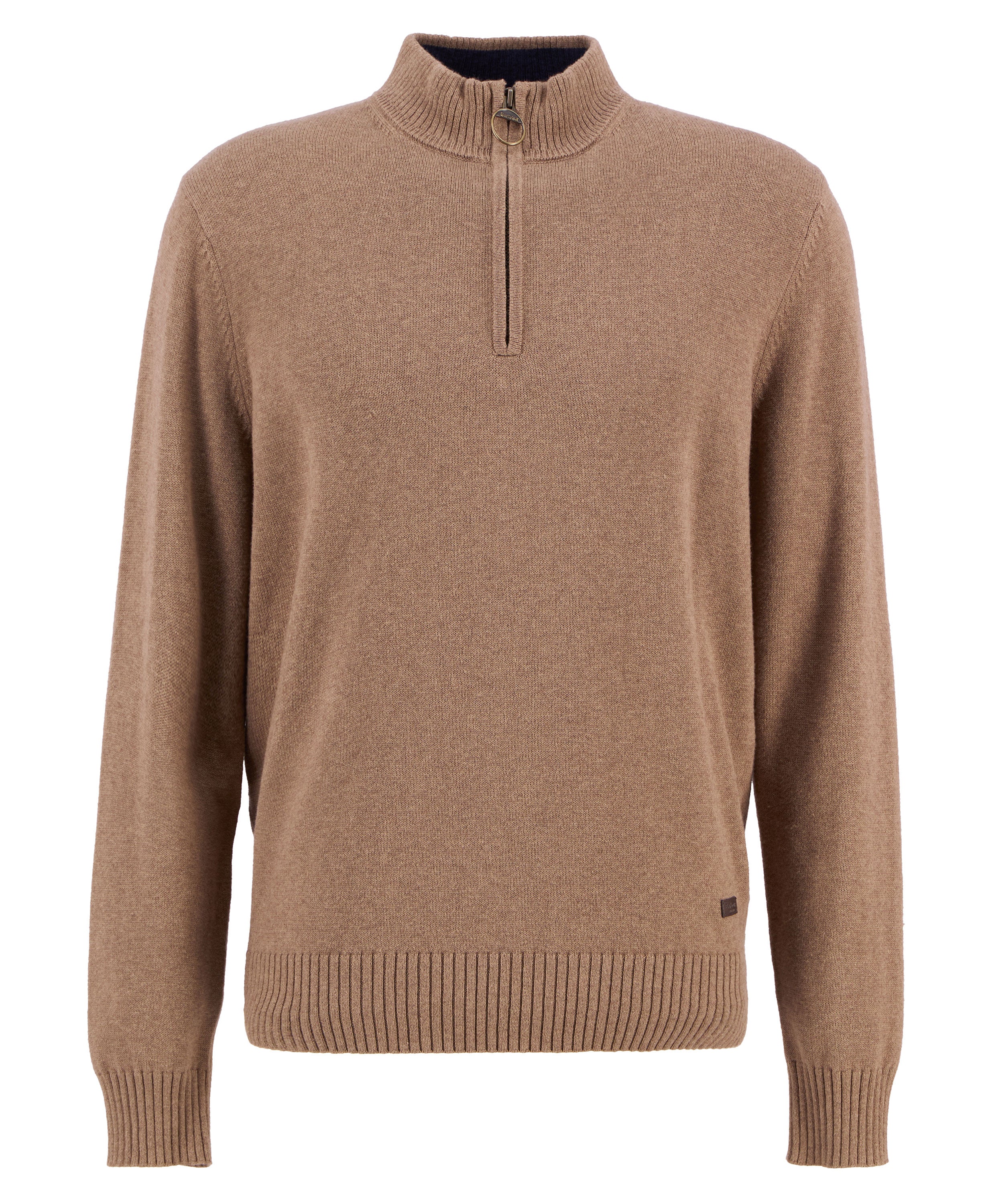 Kelson Half Zip Knitted Jumper - Stone