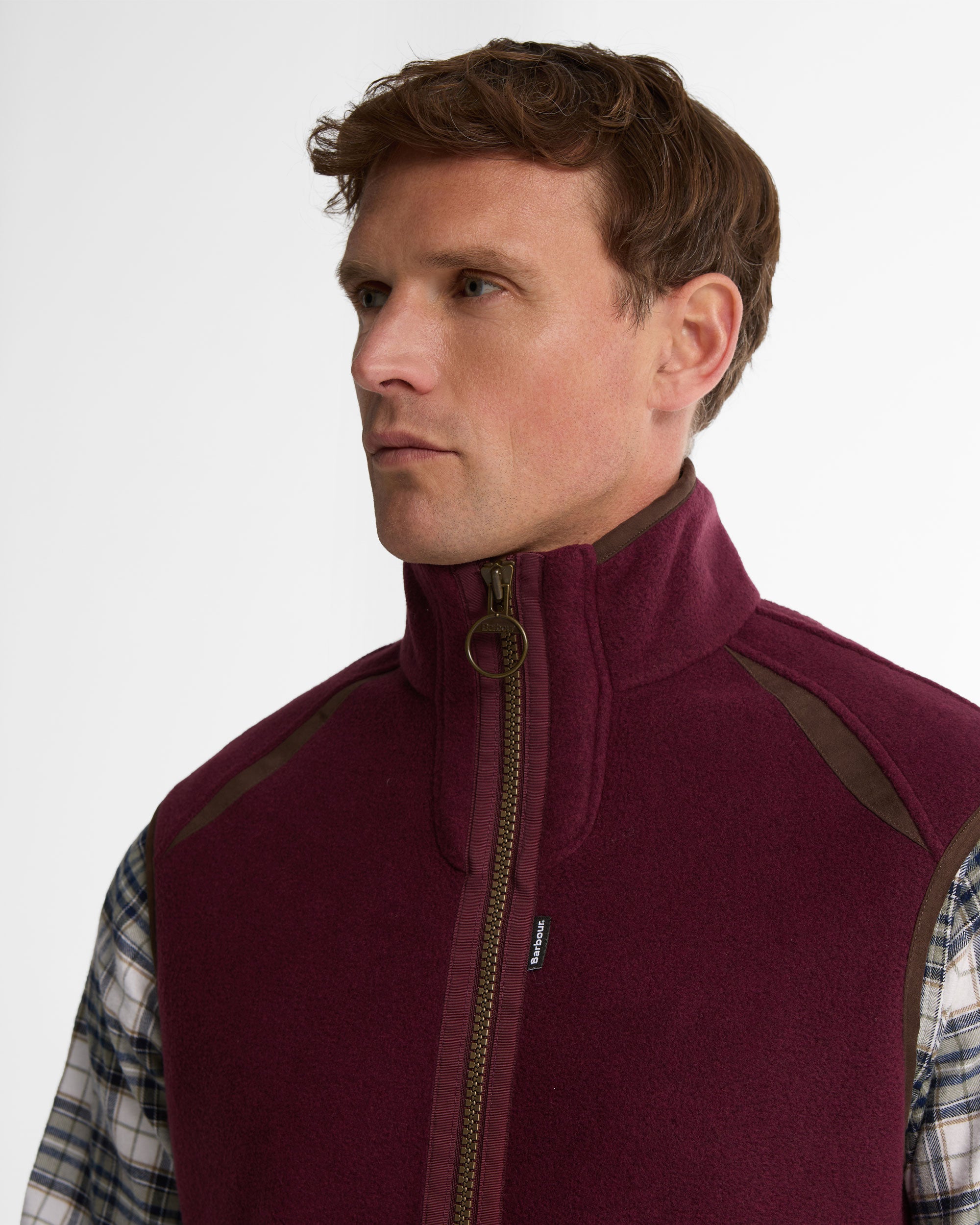 Langdale Fleece Gilet - Dark Bordeaux