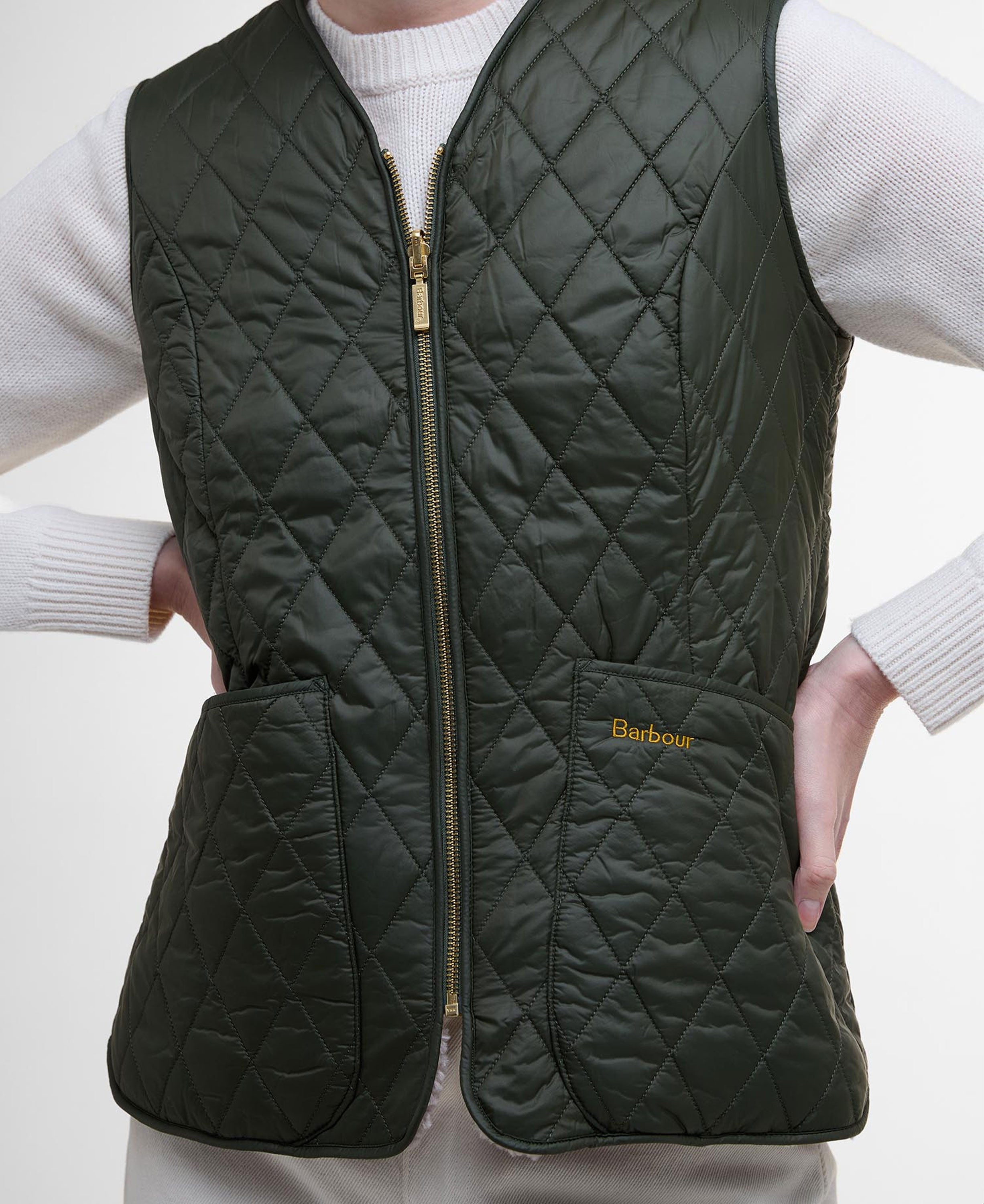 Markenfield Liner - Olive/Natural