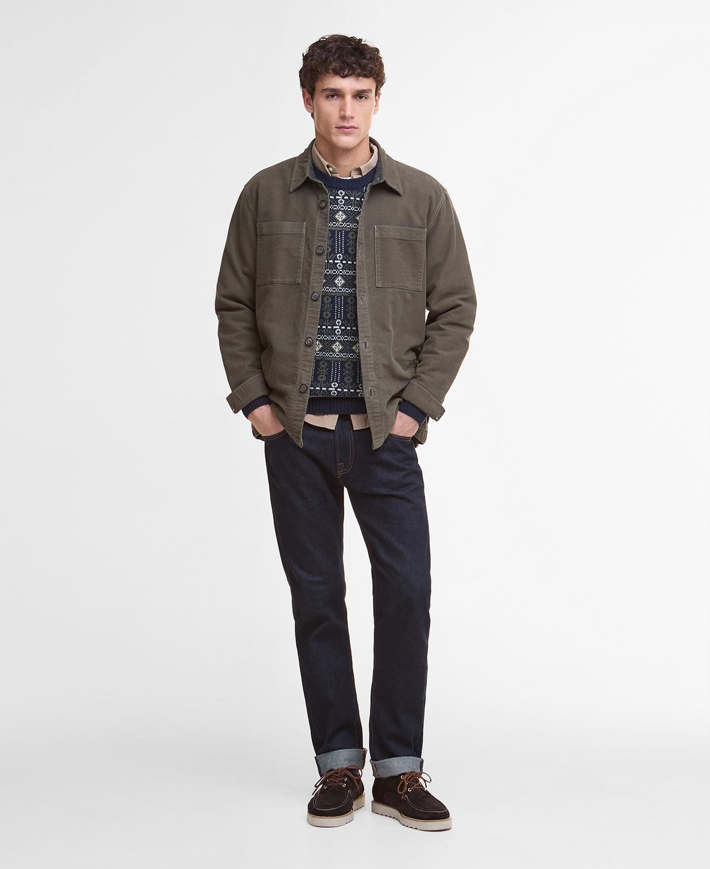 Moleskin Overshirt - Dark Olive