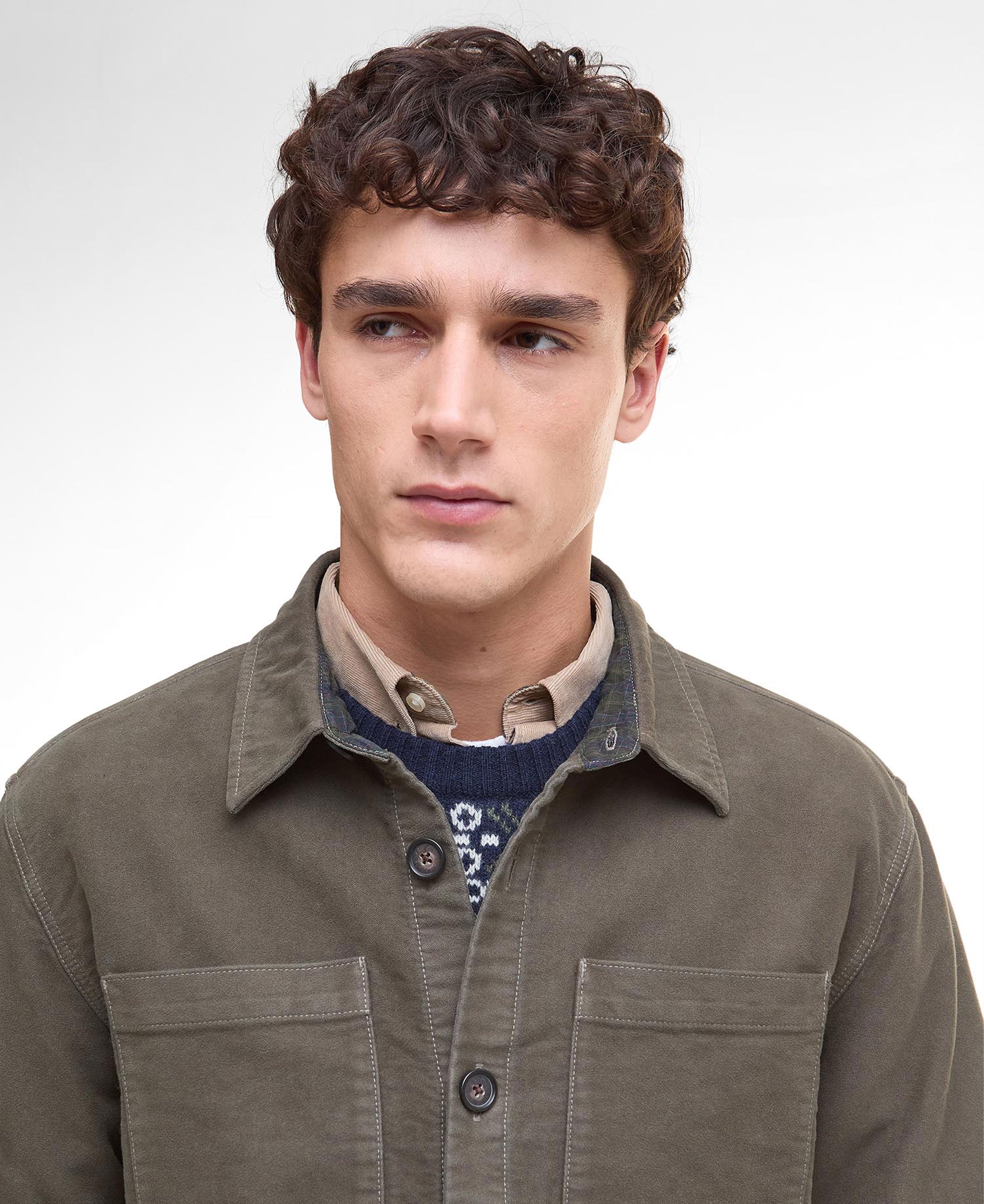 Moleskin Overshirt - Dark Olive