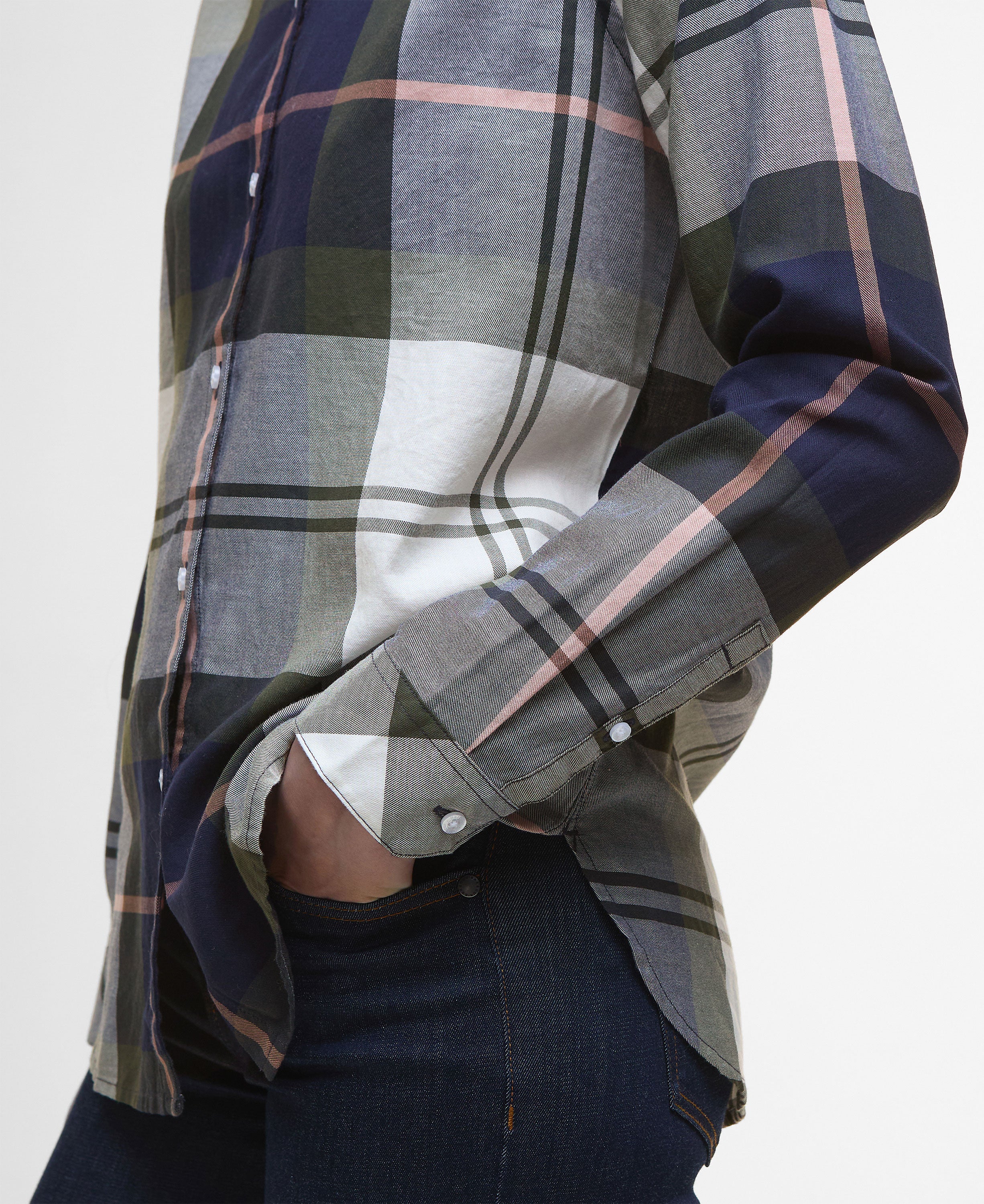 Moorland Shirt - Navy/Arabesque Check